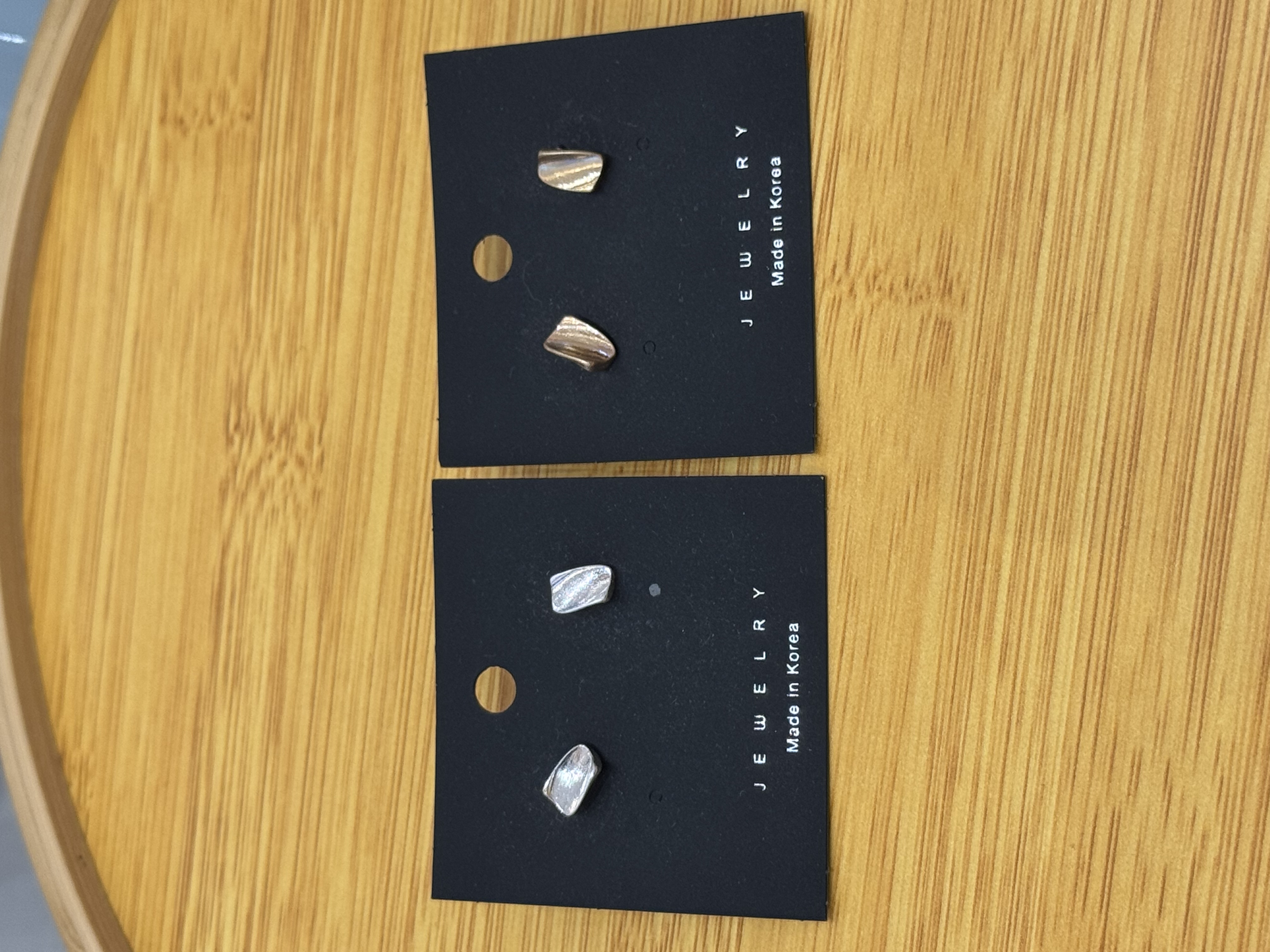 Ocr Curve Square Vintage Stud Earrings