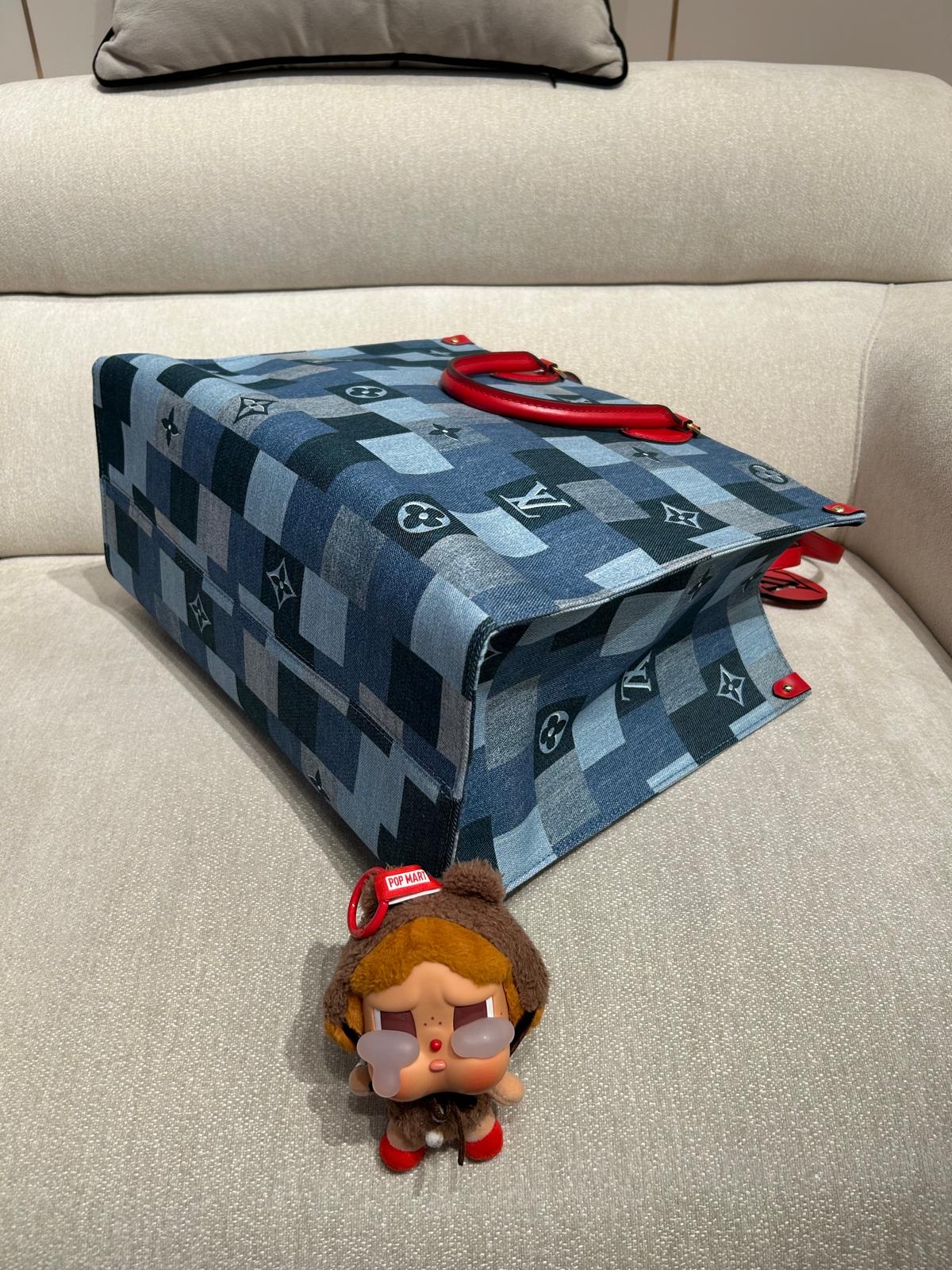 Lv on the go gm M44992 拼牛仔限量版 100%Authentic,99%new ✅dust bag