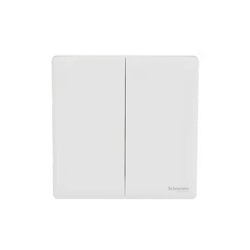 施耐德 Unica X 皎月白 2位雙控 開關掣