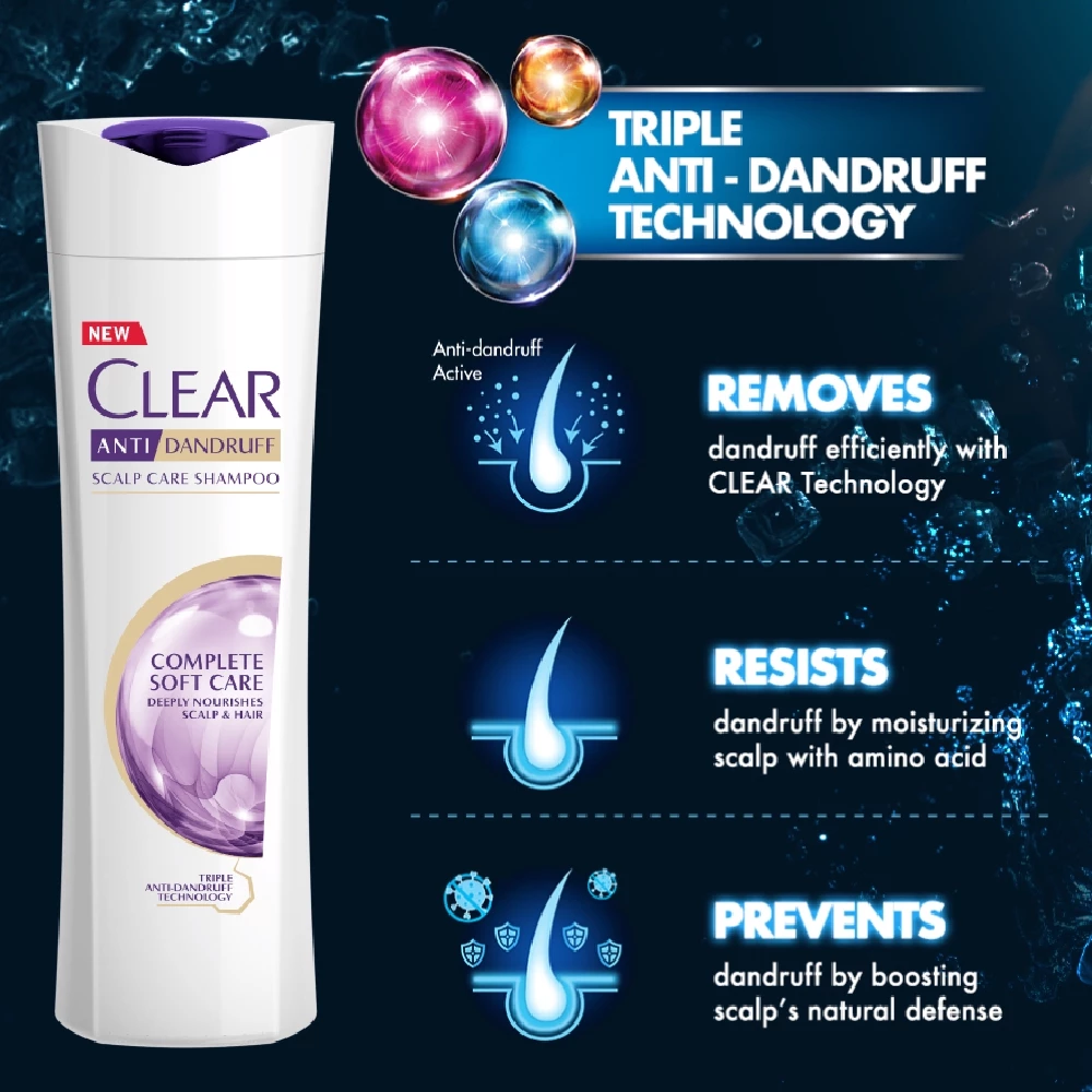 Clear Women Shampoo 300ml Comlete Soft