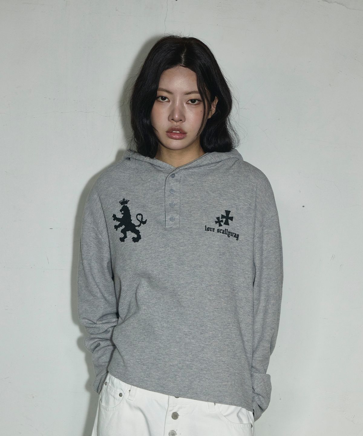 🇰🇷訂購｜SCALLYWAG 26SS｜Waffle Henley Neck Review 2色 