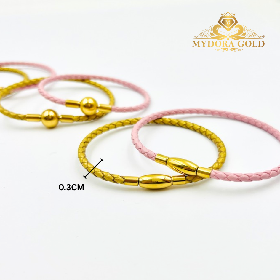 MYDORA Clip Clip Leather Bracelet
