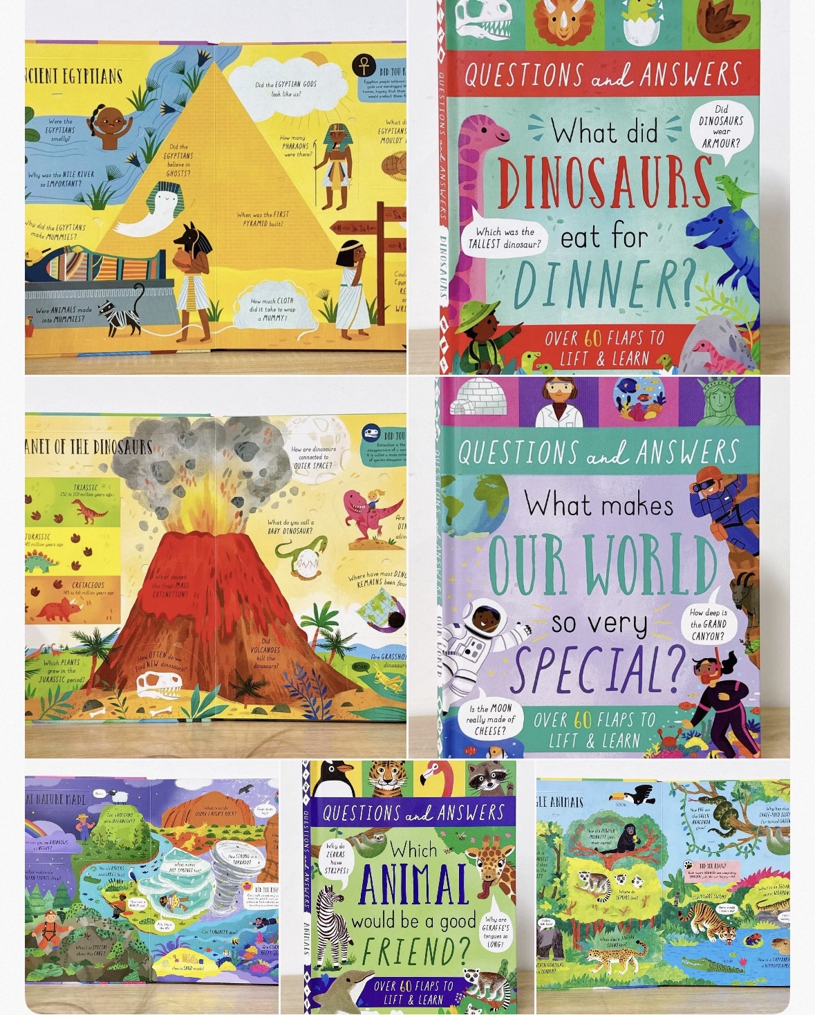 這是一系列 《QUESTIONS and ANSWERS》 翻翻書 usborne出版社
