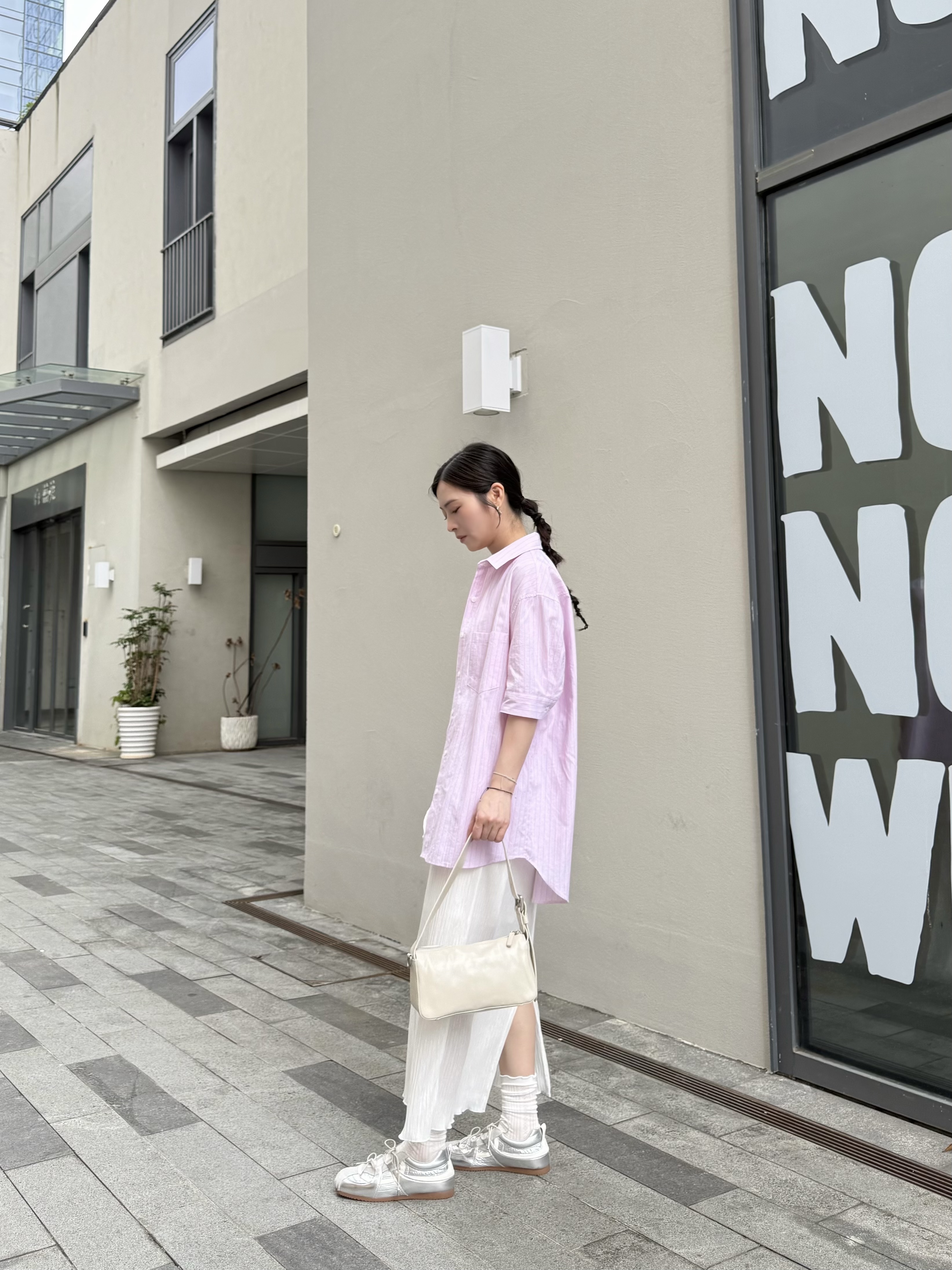 P64 短袖條子恤衫