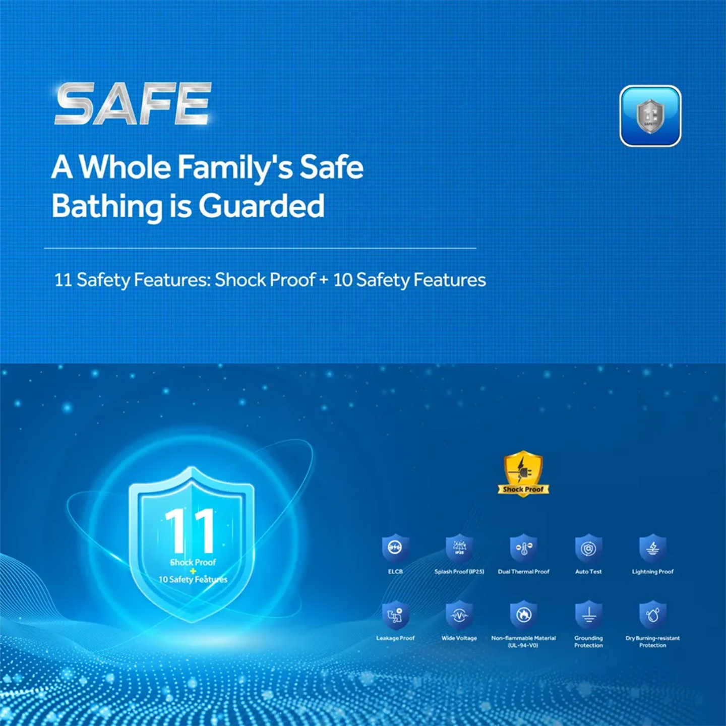 Haier 3.8kW Non-Pump Water Heater Gold (EI38M-FP1WO)