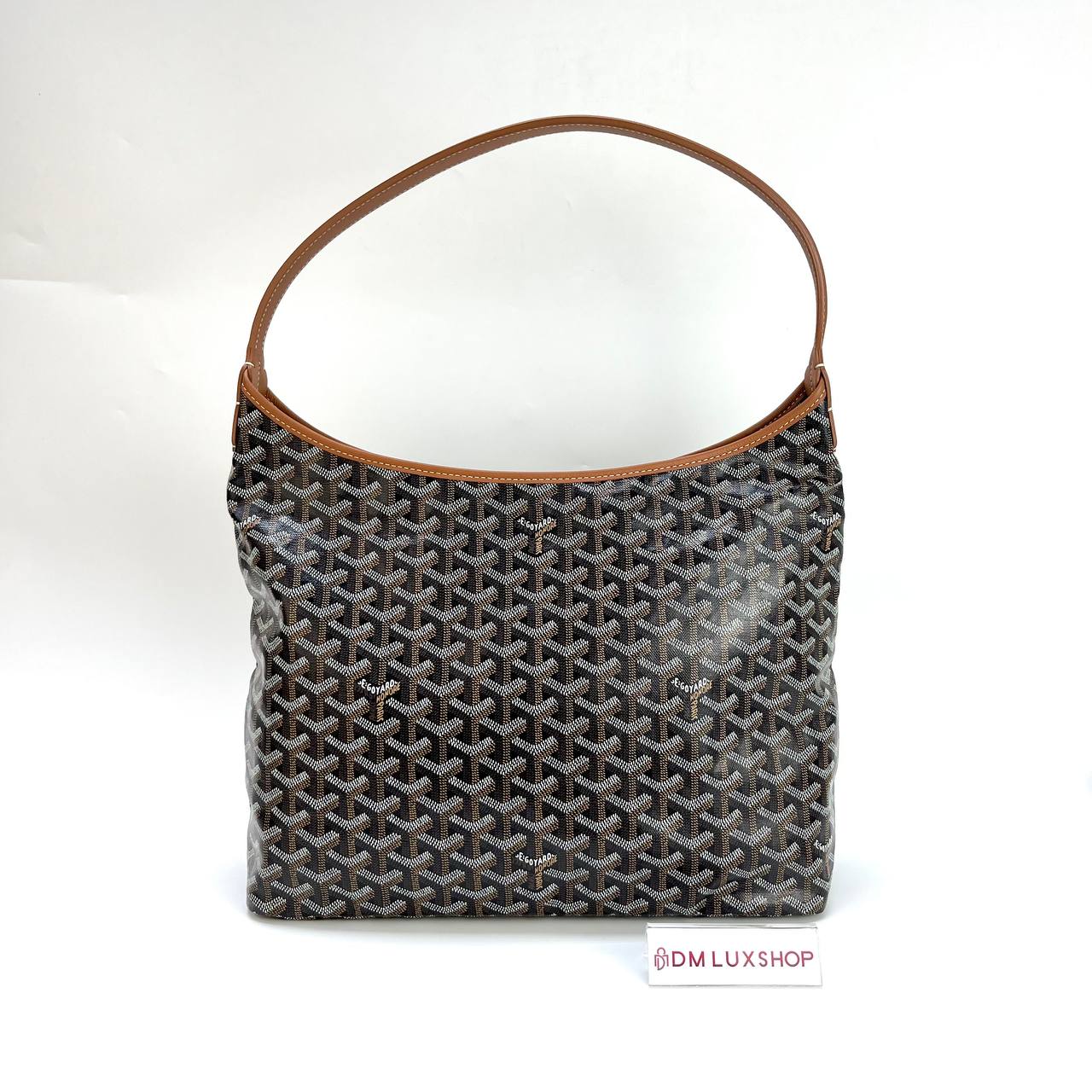 Goyard Black and Tan Hobo Boheme Bag 