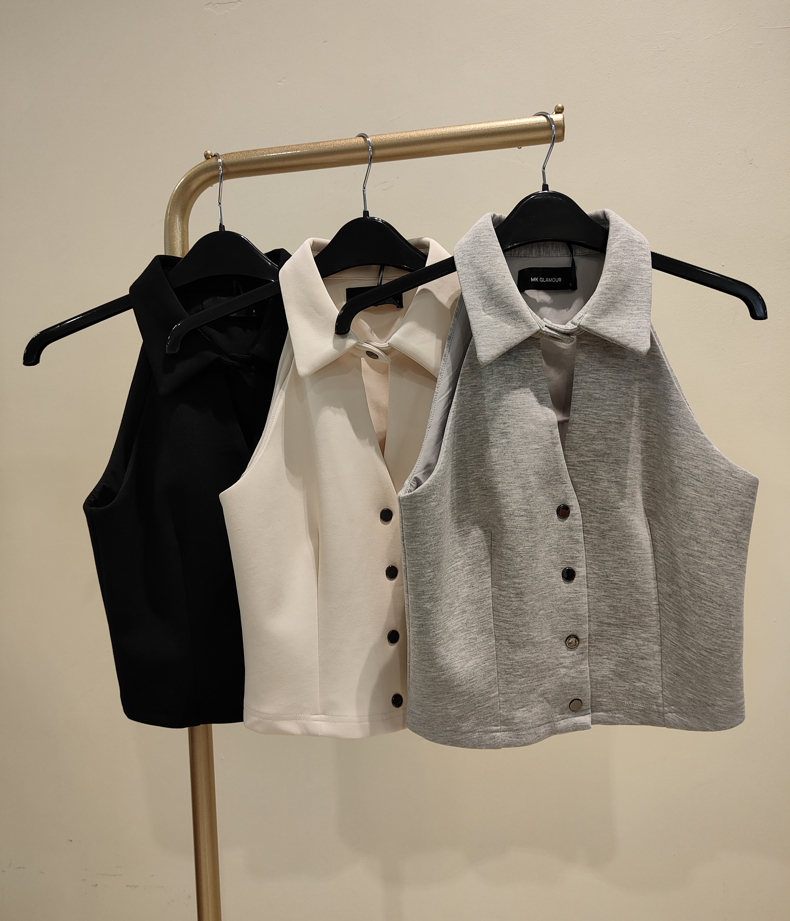 独家翻领空气棉上衣 2698