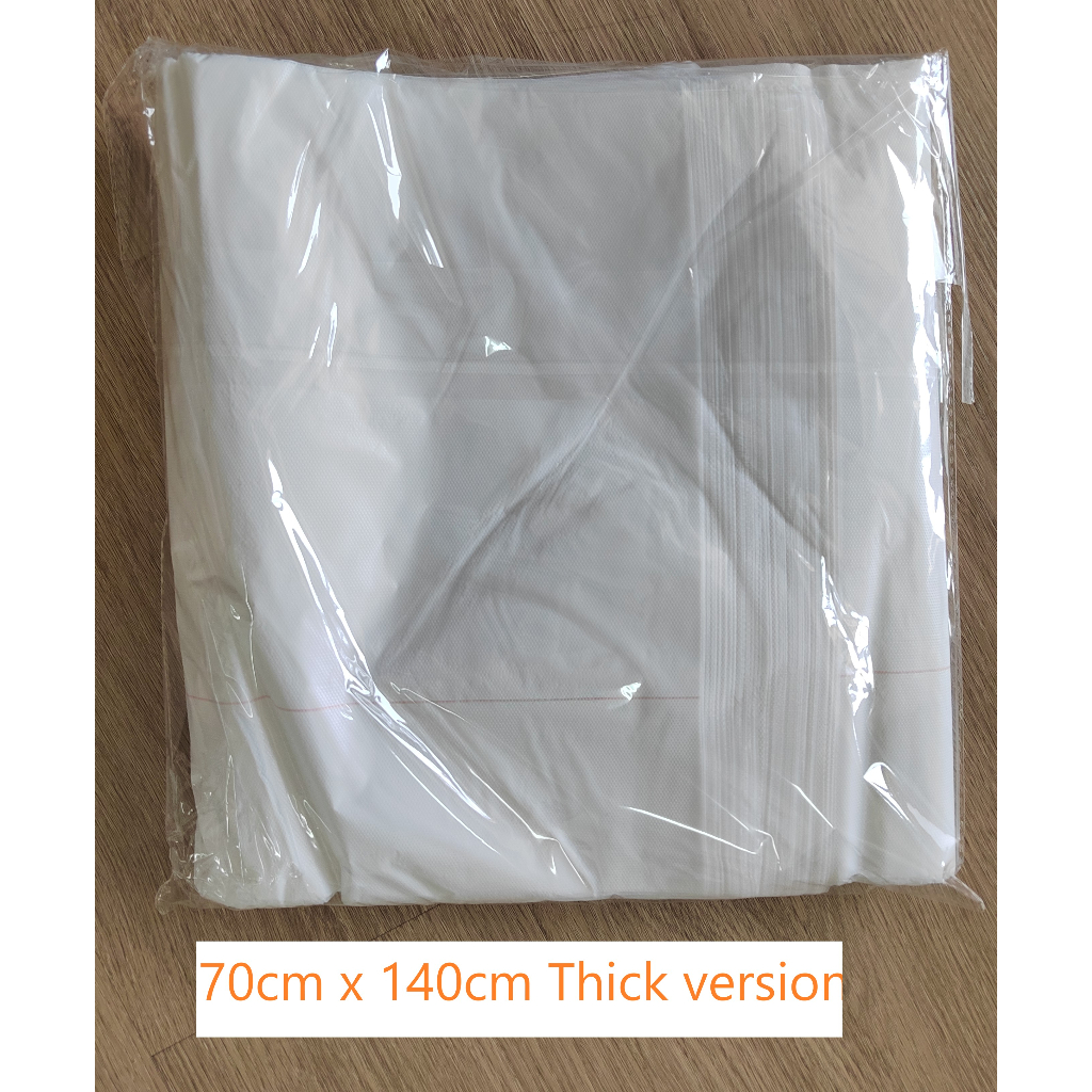 Thick Feel Disposable PE Apron - 100pcs per pack [70 x 120; 70 x 140 ; Super thick 45micron]