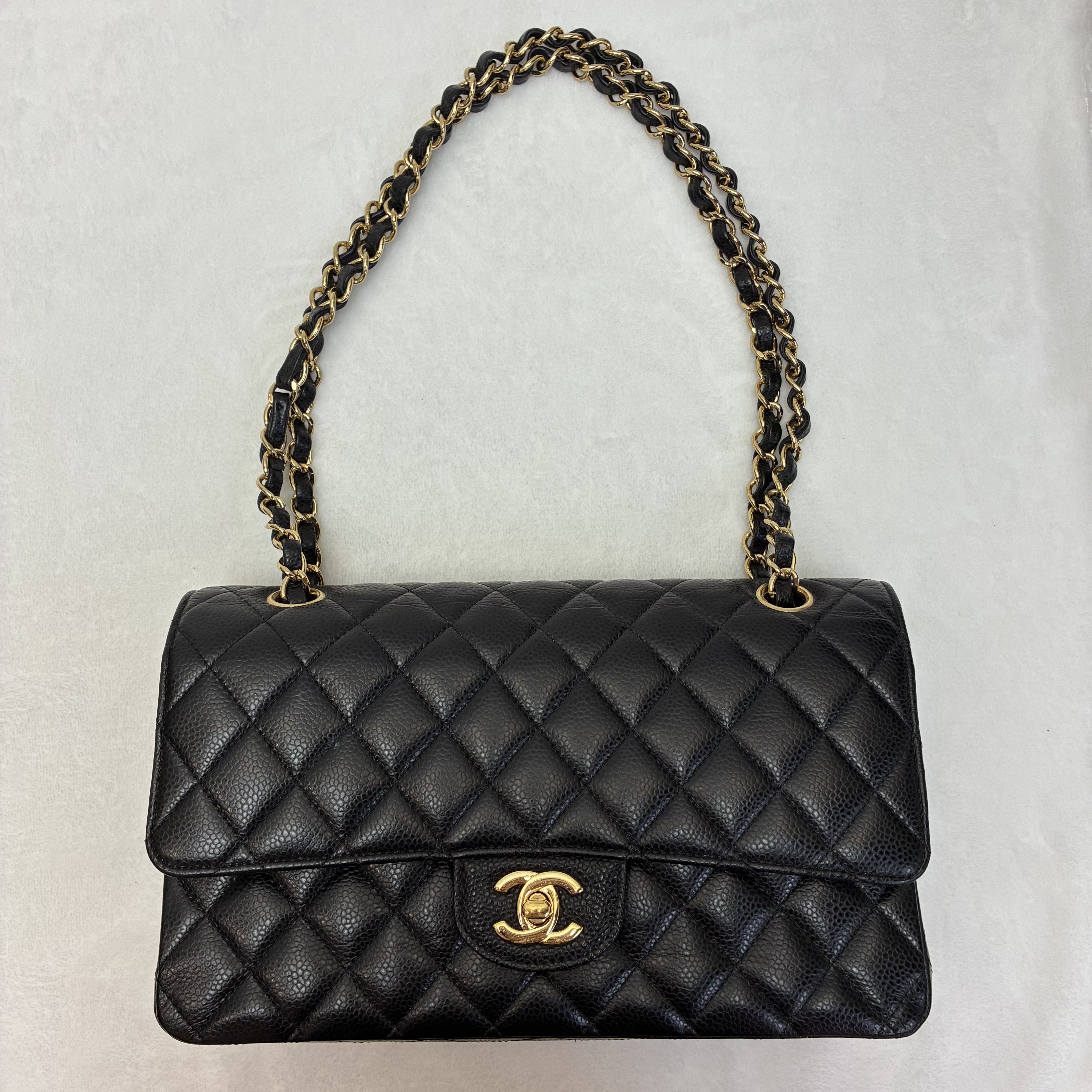Chanel CF牛皮荔枝紋