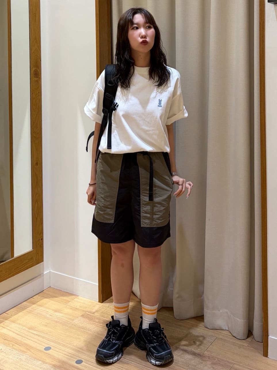DOD拼色短褲