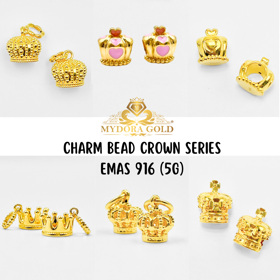 MYDORA Charm Bead Crown Series (5G) I EMAS 916/22K