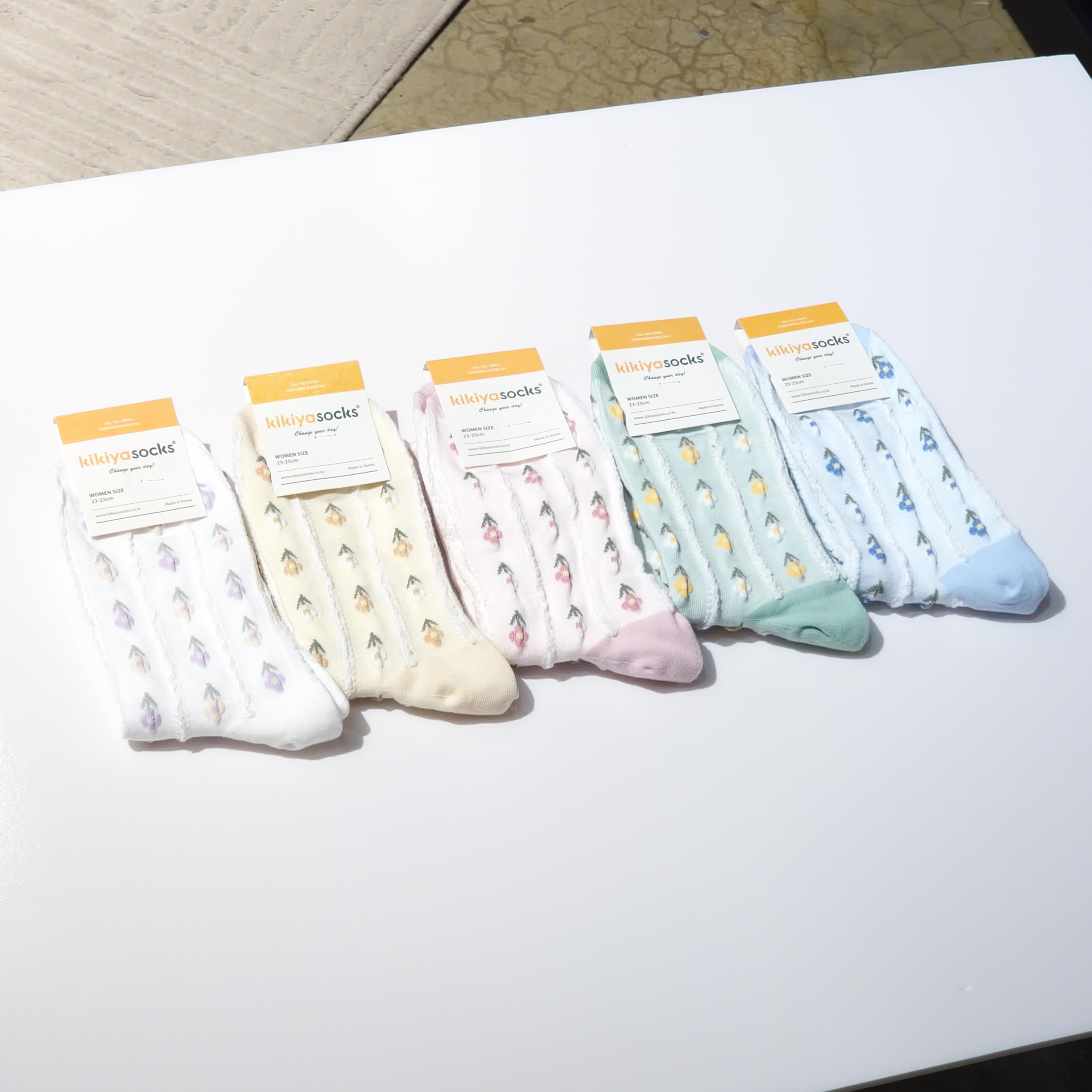 Kikiya Blooming Days Mid Socks
