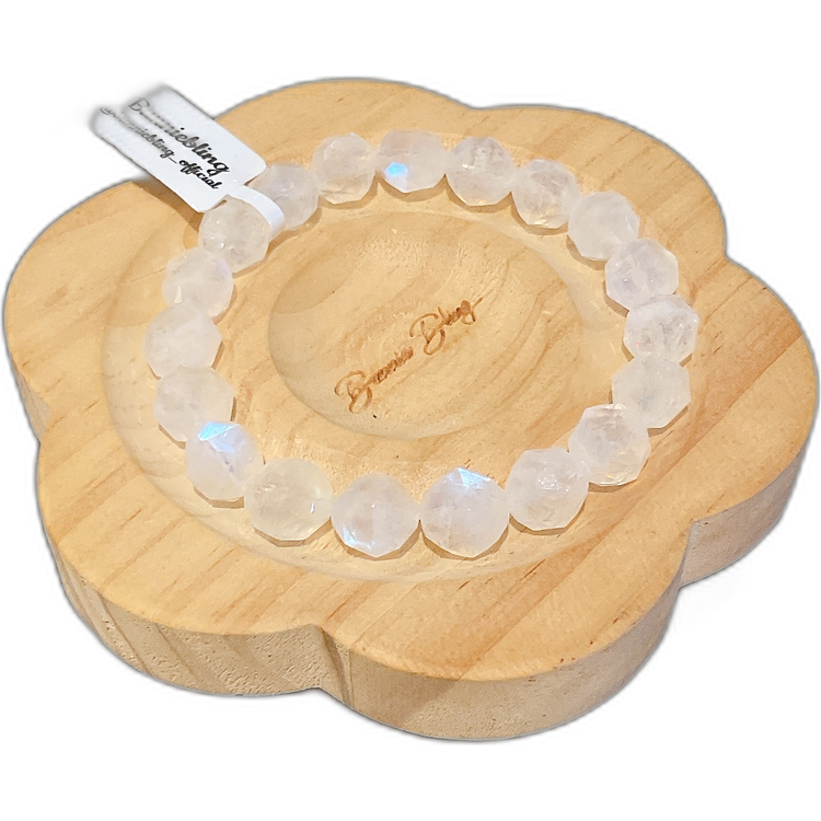 星型切割月亮石手串