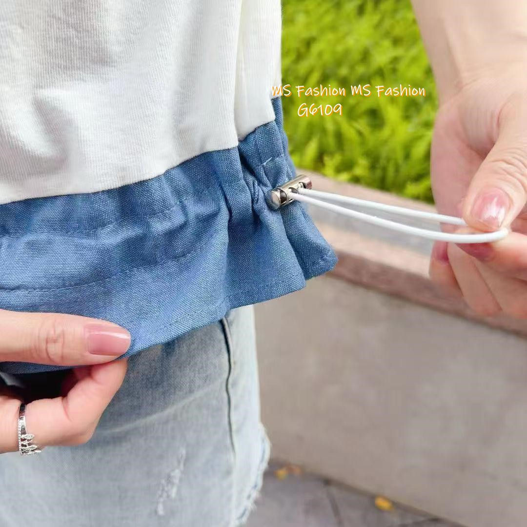 G6109 韓國🇰🇷通花袖兔兔top