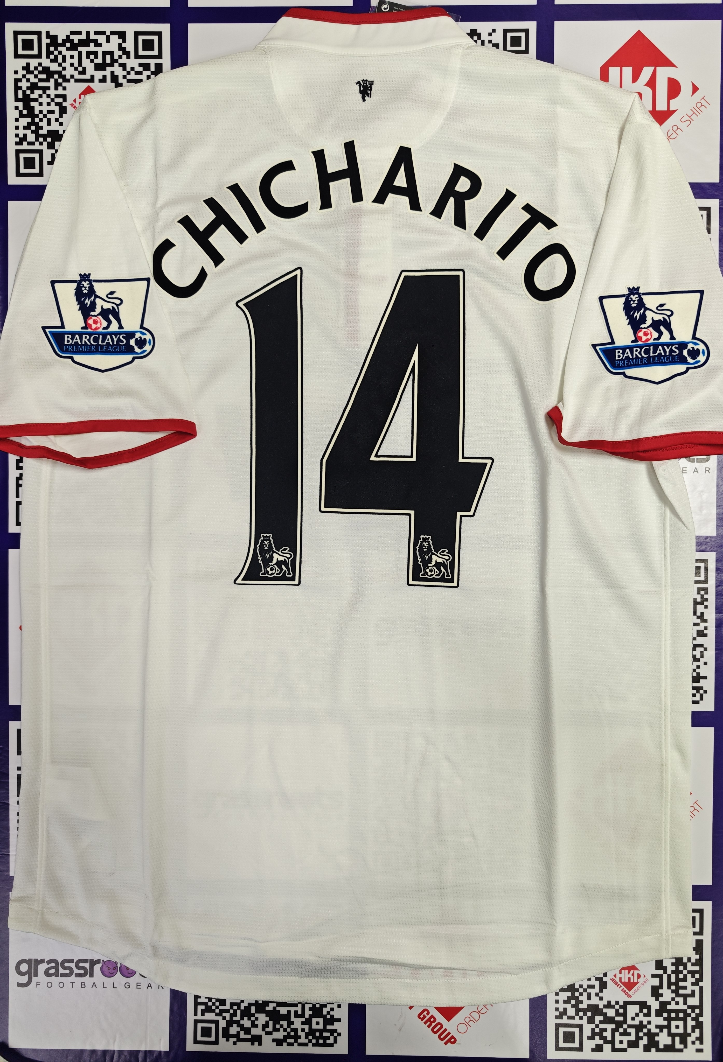 12/13 曼聯 客 Size L 原裝CHICHARITO 英超Fullset 