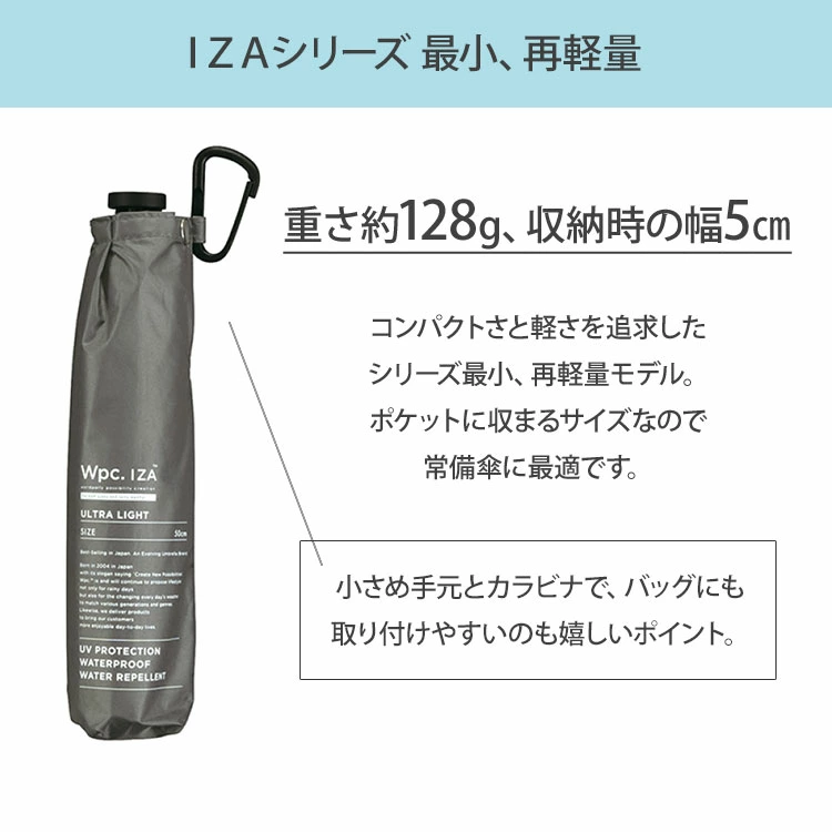 【Threads爆紅】日本直送 Wpc. IZA ULTRA LIGHT 超輕量降溫縮骨遮｜晴雨兩用・夏日降溫 14.7°C (128g)