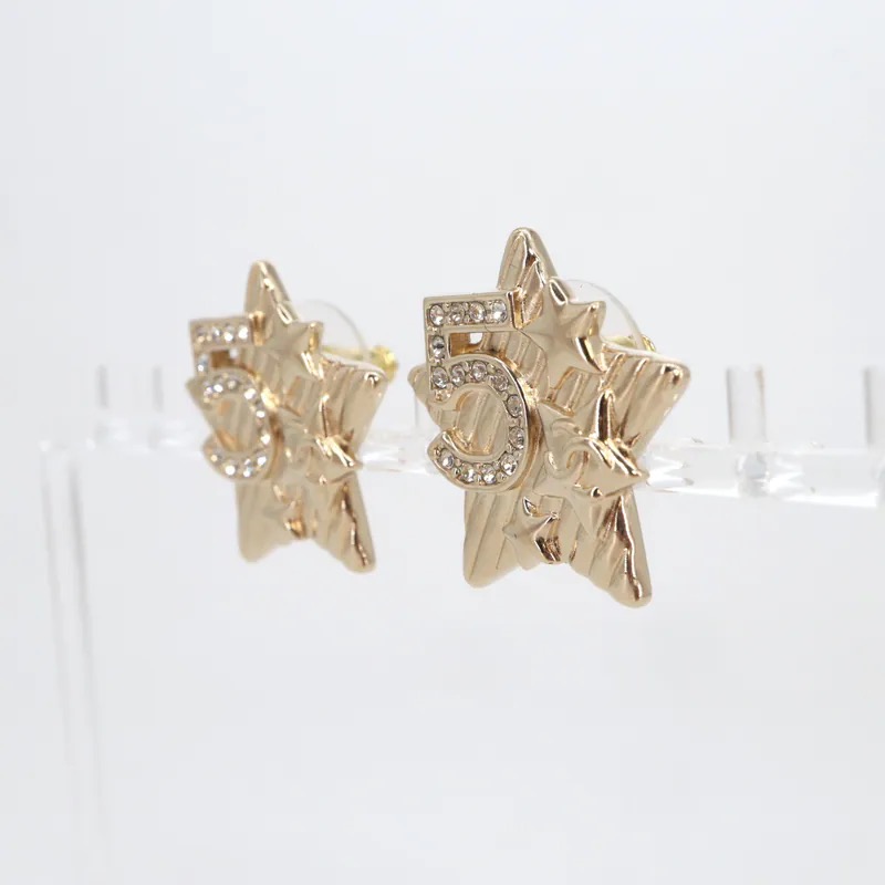 Chanel No.5 Coco Mark Star Motif Piercing Earrings