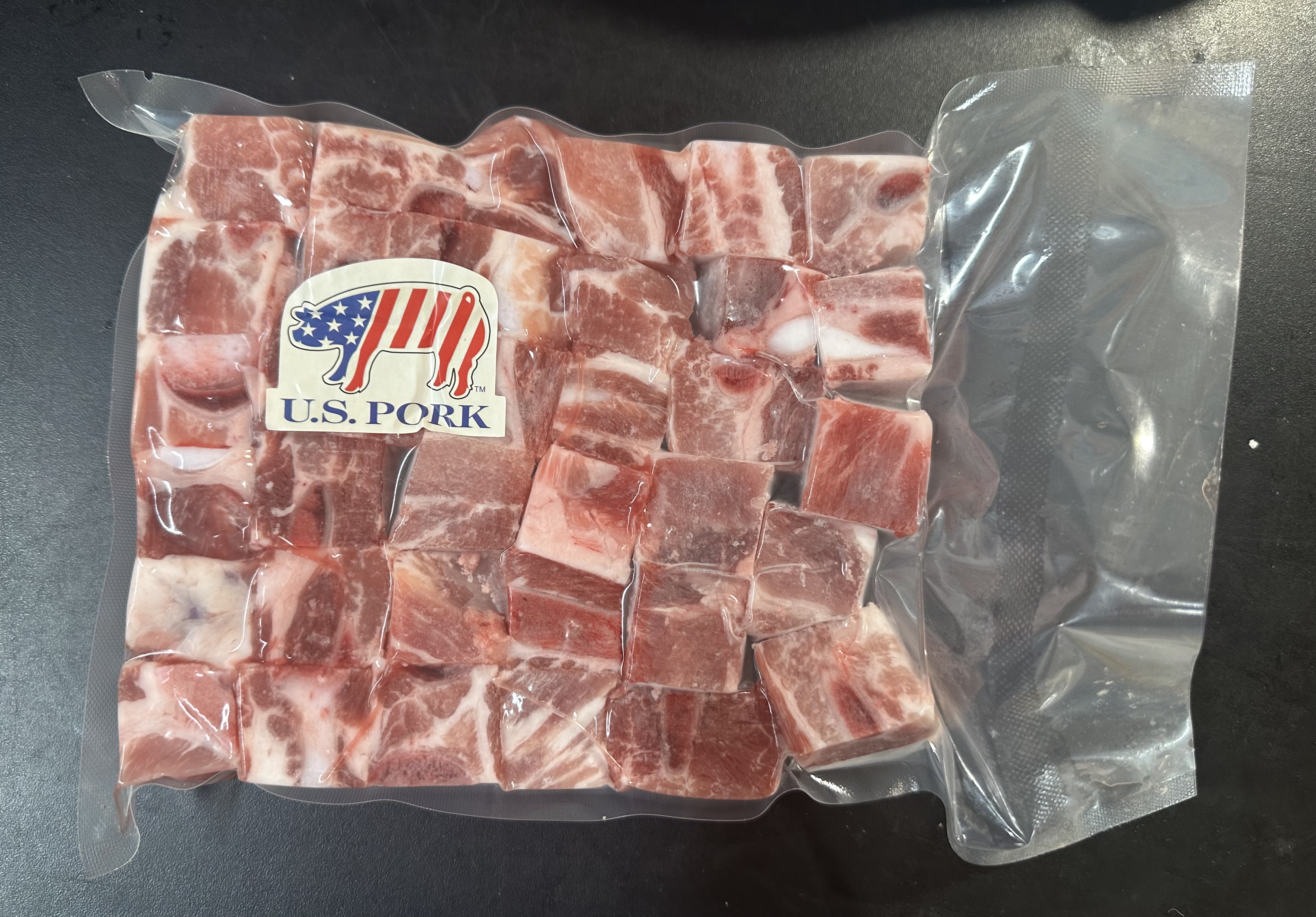 美國穀飼無激素排骨粒（約600g）