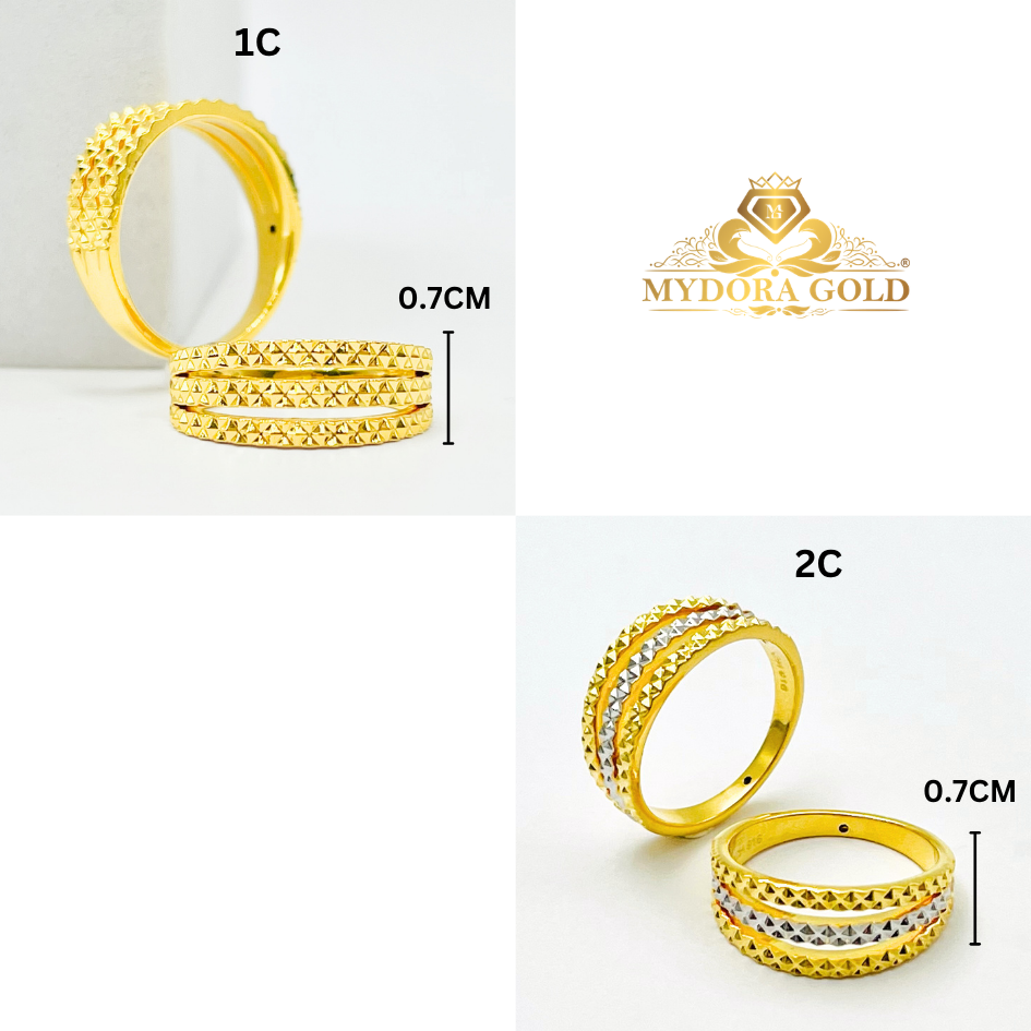 MYDORA Cincin KLCC Pahat 3 Layer (5G) l EMAS 916/22K