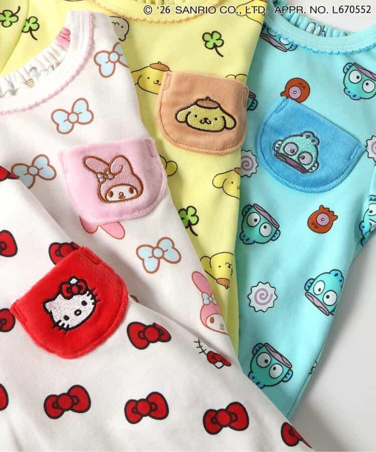 Sanrio 嬰兒長袖包屁衣 Hello Kitty MyMelody Pompompurin 水怪