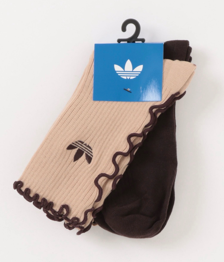 日本Adidas荷葉邊襪(一set兩對)