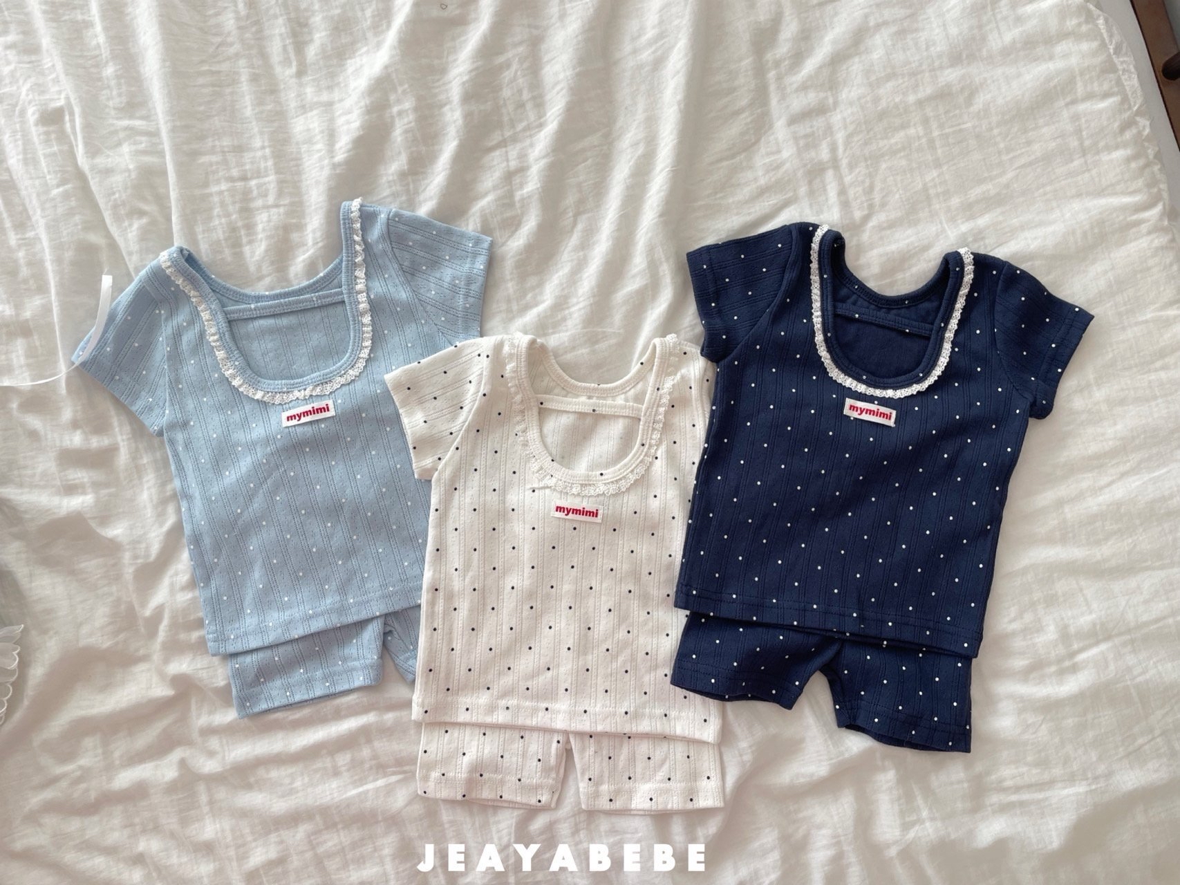 Jeayabebe | Soft cotton set (Navy /Blue XL(100-110)