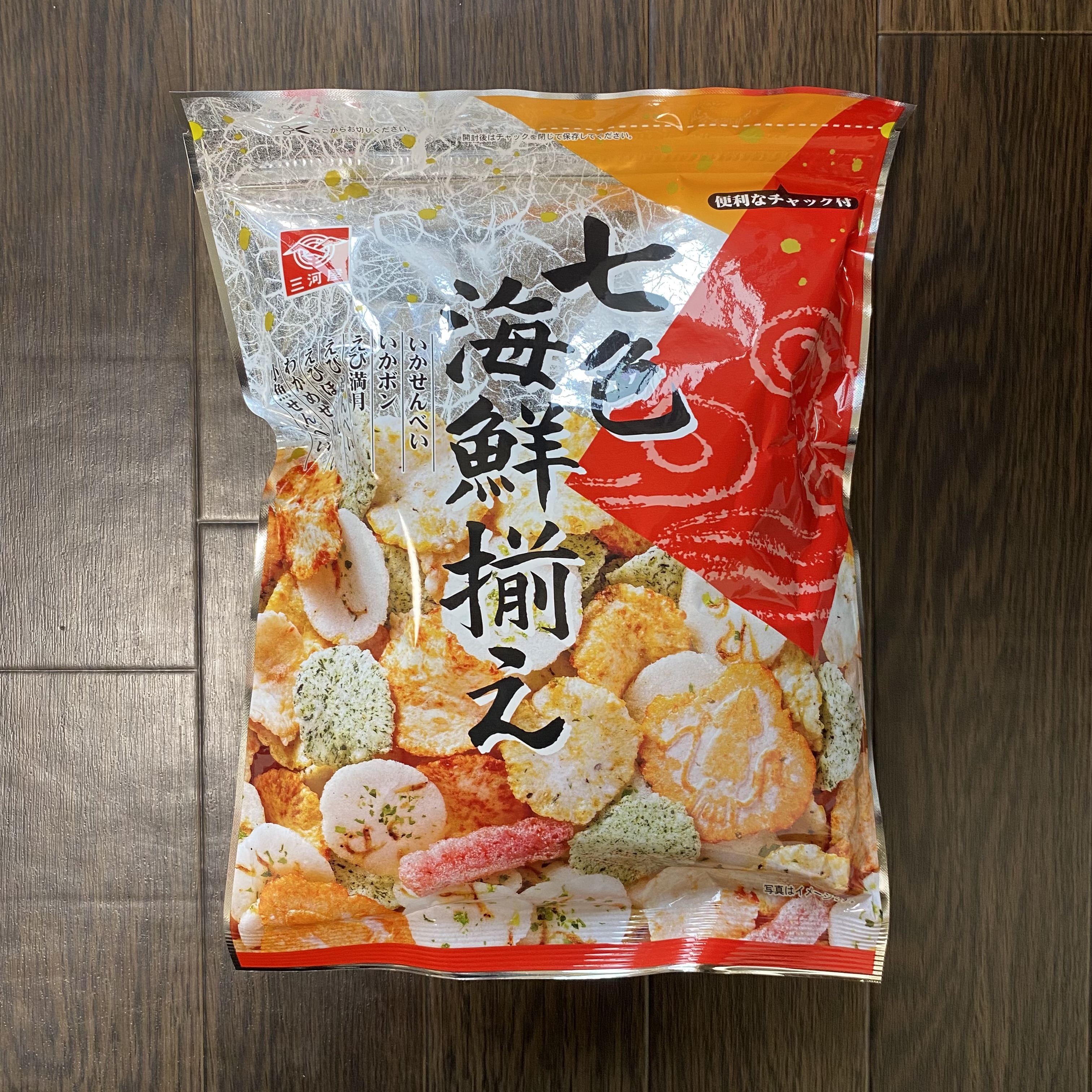 三河屋 七色海鮮揃え 125g（三河屋 七彩海鮮什錦米果）