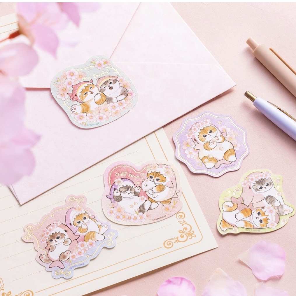 Mofusand 鯊魚貓 貼紙套裝｜預訂