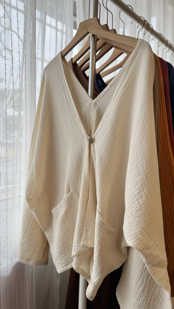 日系自然肌理棉麻外套