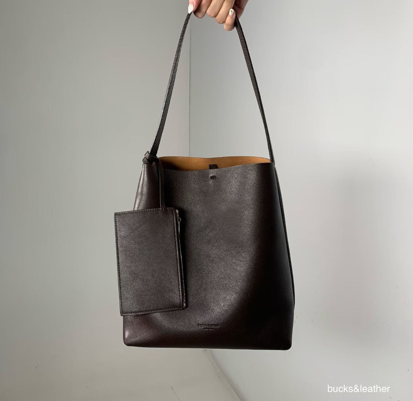Prestige Sheepskin Leather Bucket Tote
