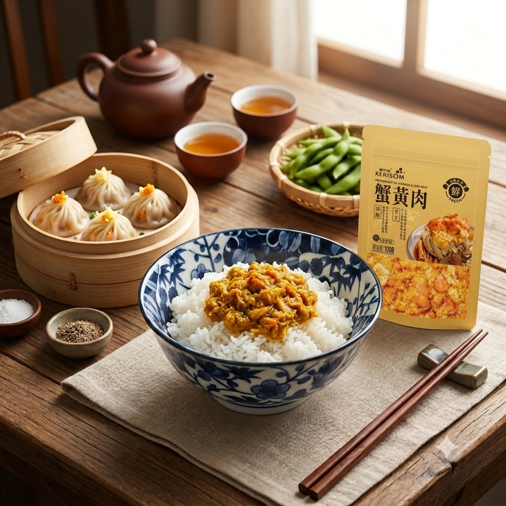 江蘇。大閘蟹膏連肉 [ 翻熱即食 / 100g ]