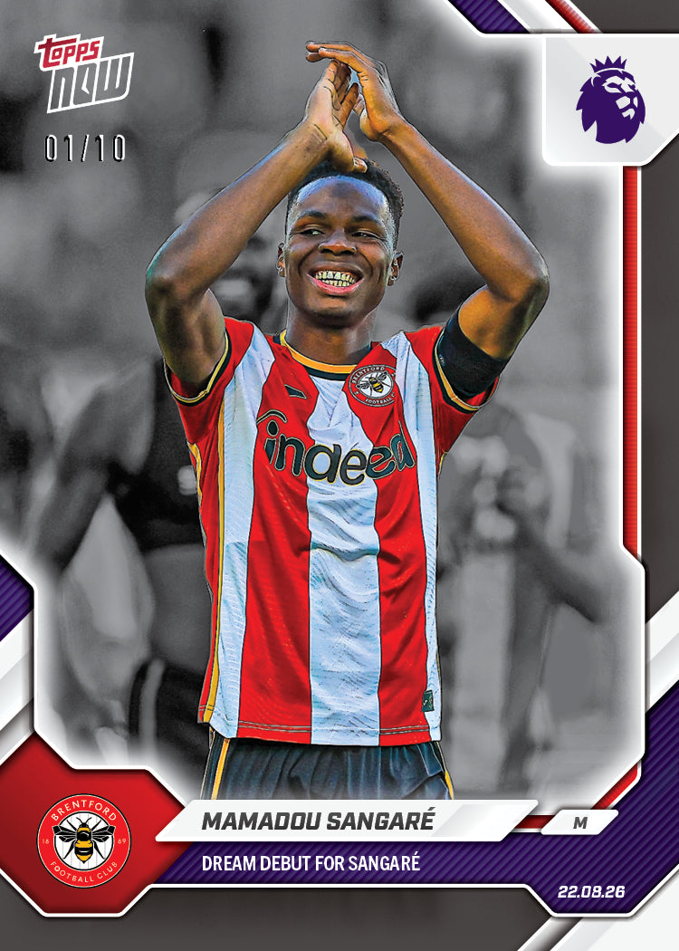 Mamadou Sangare - 2026/27 Premier League Topps NOW® #2 紀念卡【團購】