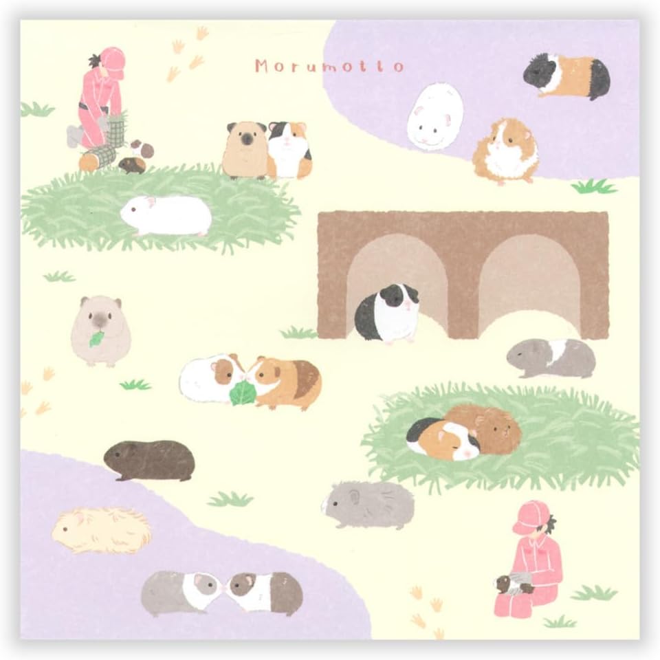現貨｜ZOOm in Animals 天竺鼠 日本製 便條紙 Memo Notepad (5424413)