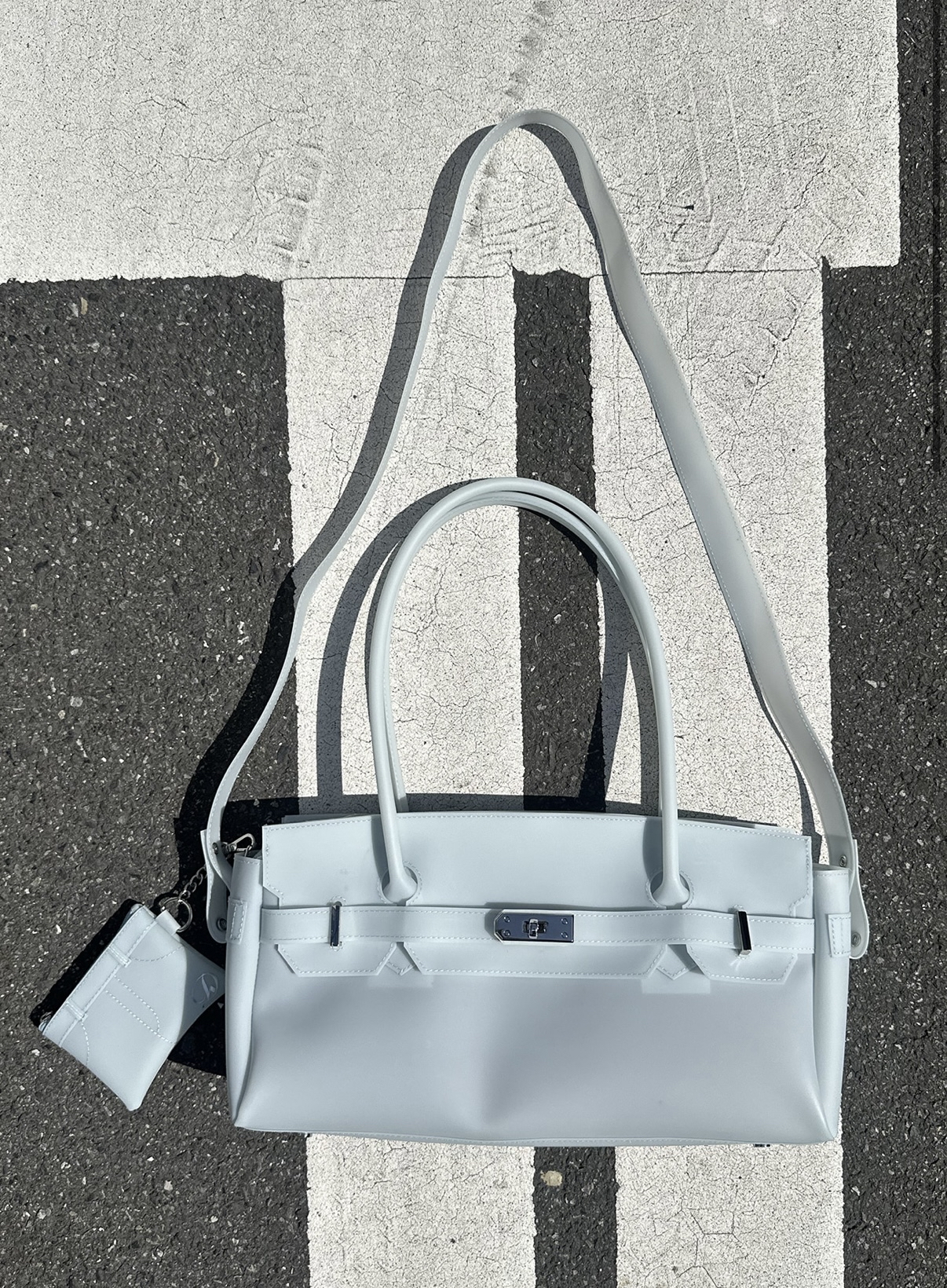 DEINET JELLY TWO-WAY BAG IN ICE BLUE