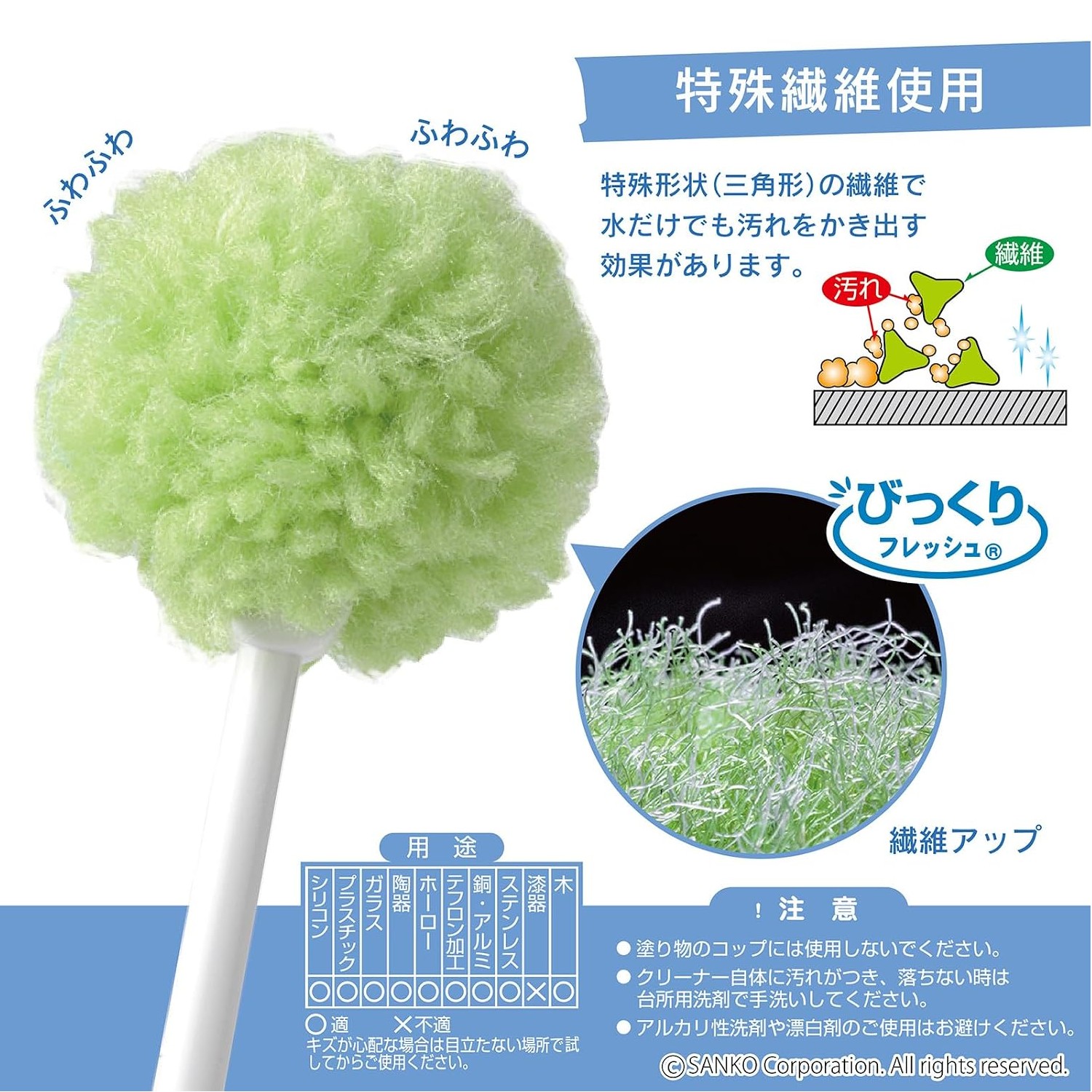 🔥🔥【日本製《SANKO》特殊纖維水洗杯刷】