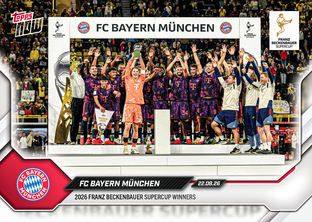 FC Bayern München - 2026/27 Bundesliga Topps NOW® #1 球季紀念卡【團購】