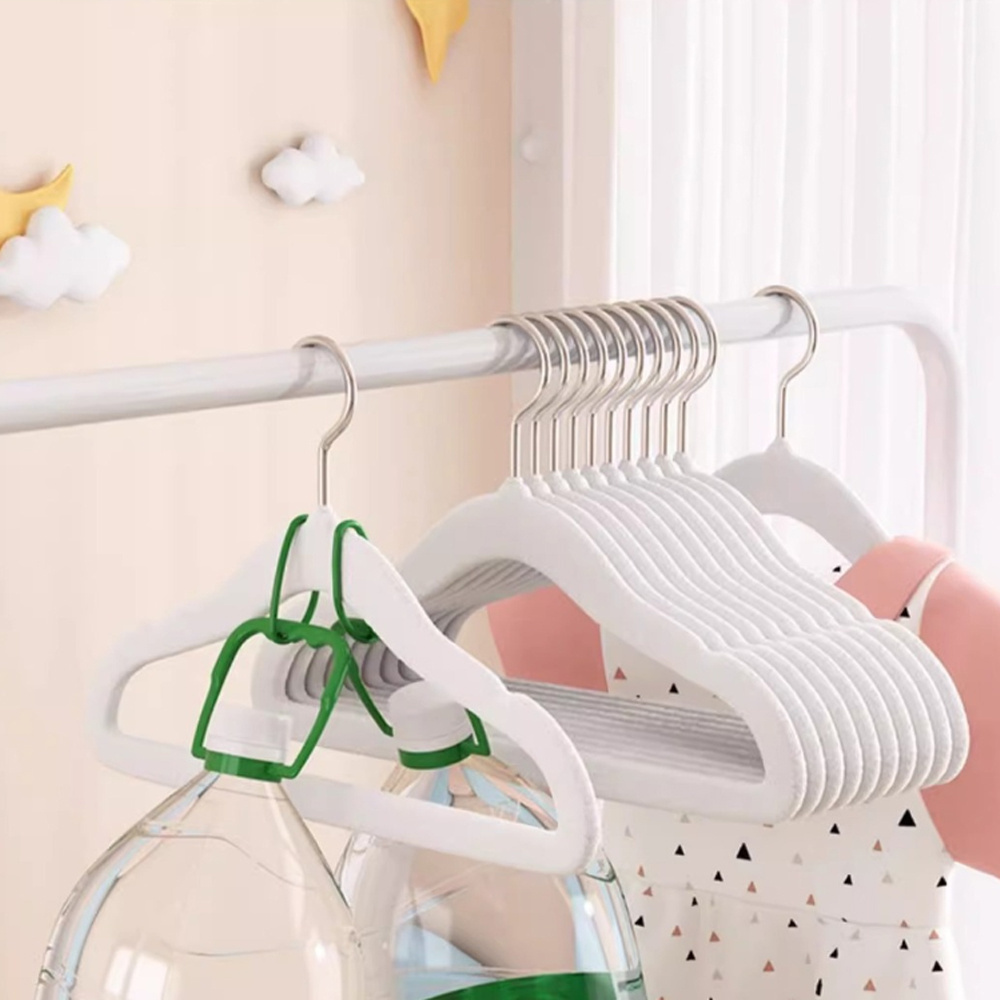 10x 兒童植絨衣架 30*20.5cm 黑色 UB0238