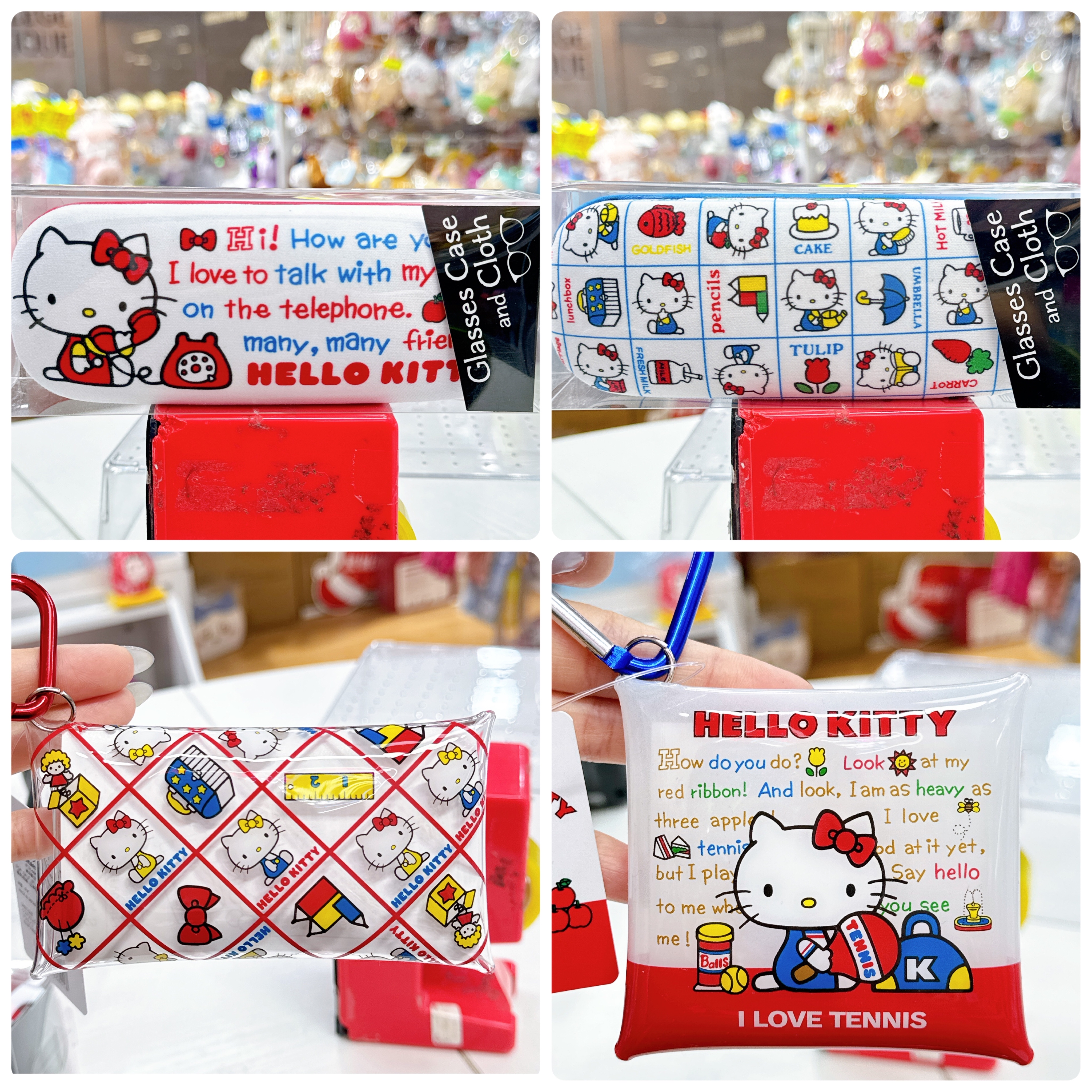 日本直送sanrio Hello Kitty眼鏡盒萬用袋