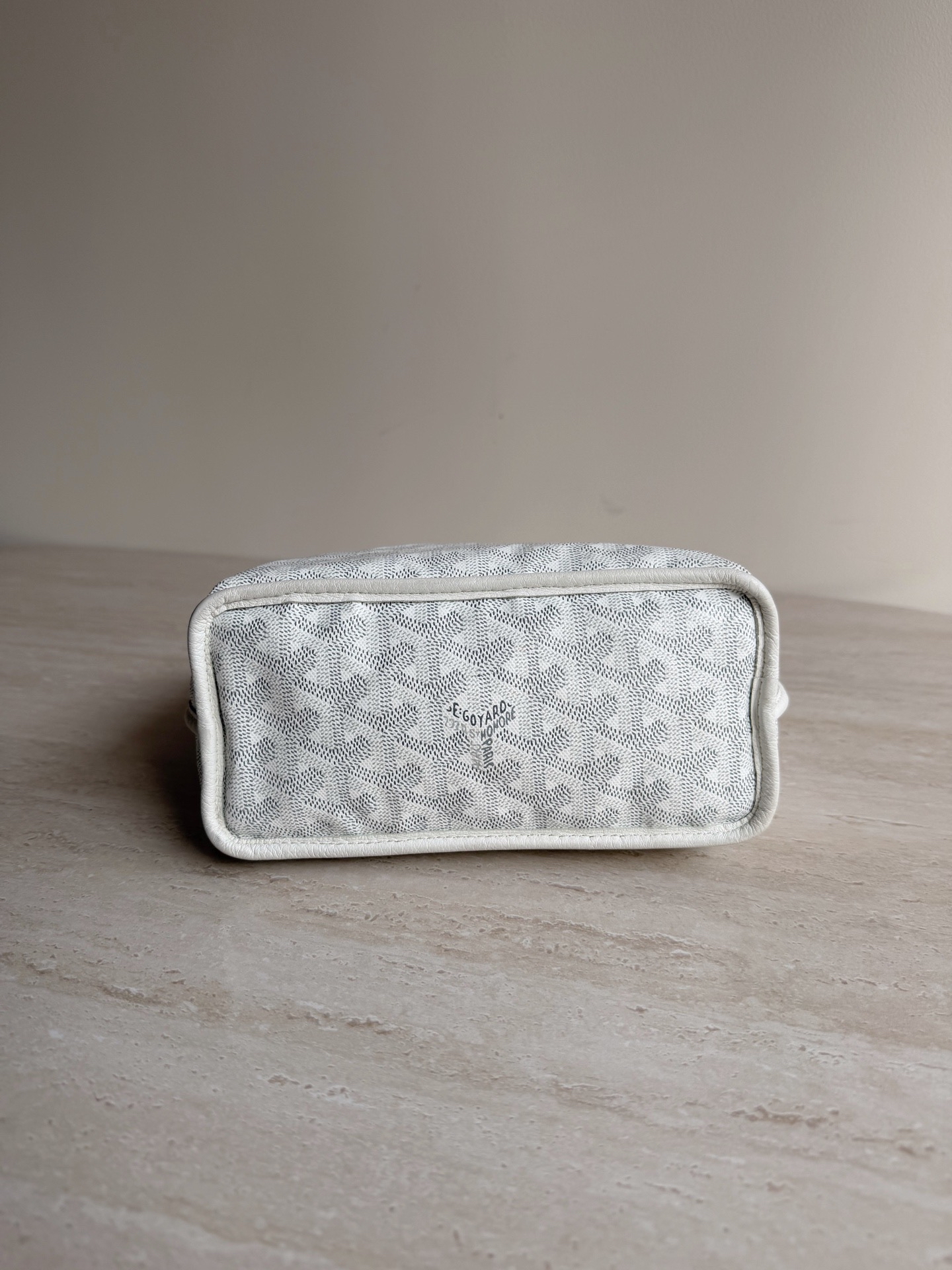 【預訂貨品】Goyard老花mini白色子母tote 