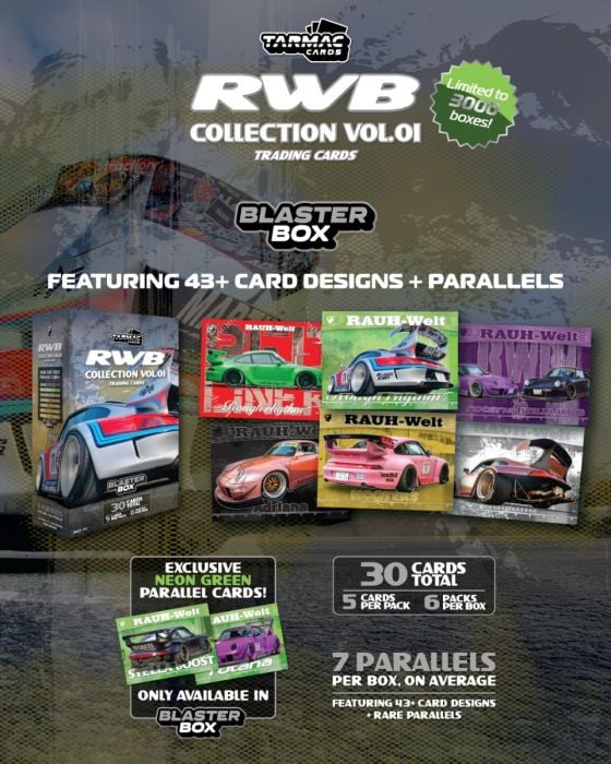 (預訂 Pre Order) Tarmac Works Tarmac Cards - RWB Collection Vol.01- Blaster Box (原盒 6 包)