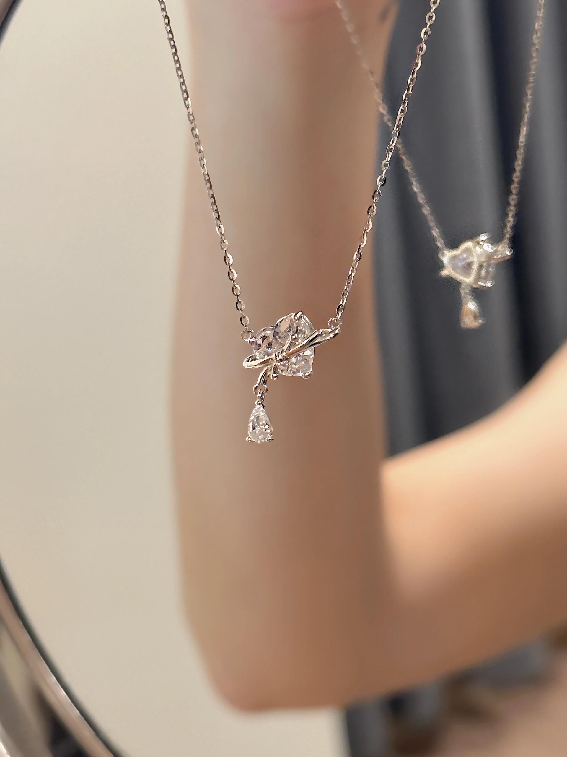 爱心星球环项链