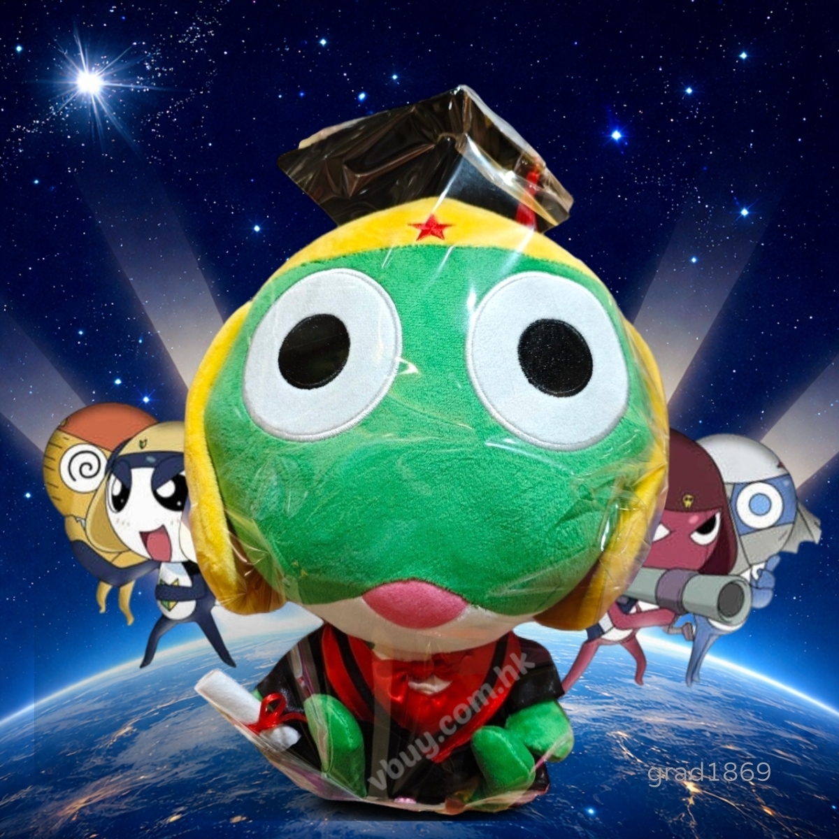 正版Keroro軍曹畢業公仔 可加綉名字・DIY 畢業袍｜畢業禮物推薦 grad1869