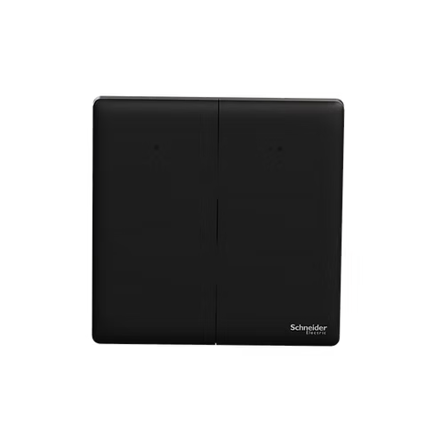 施耐德 Unica X 曜石黑 2位雙控 帶指示燈 開關掣