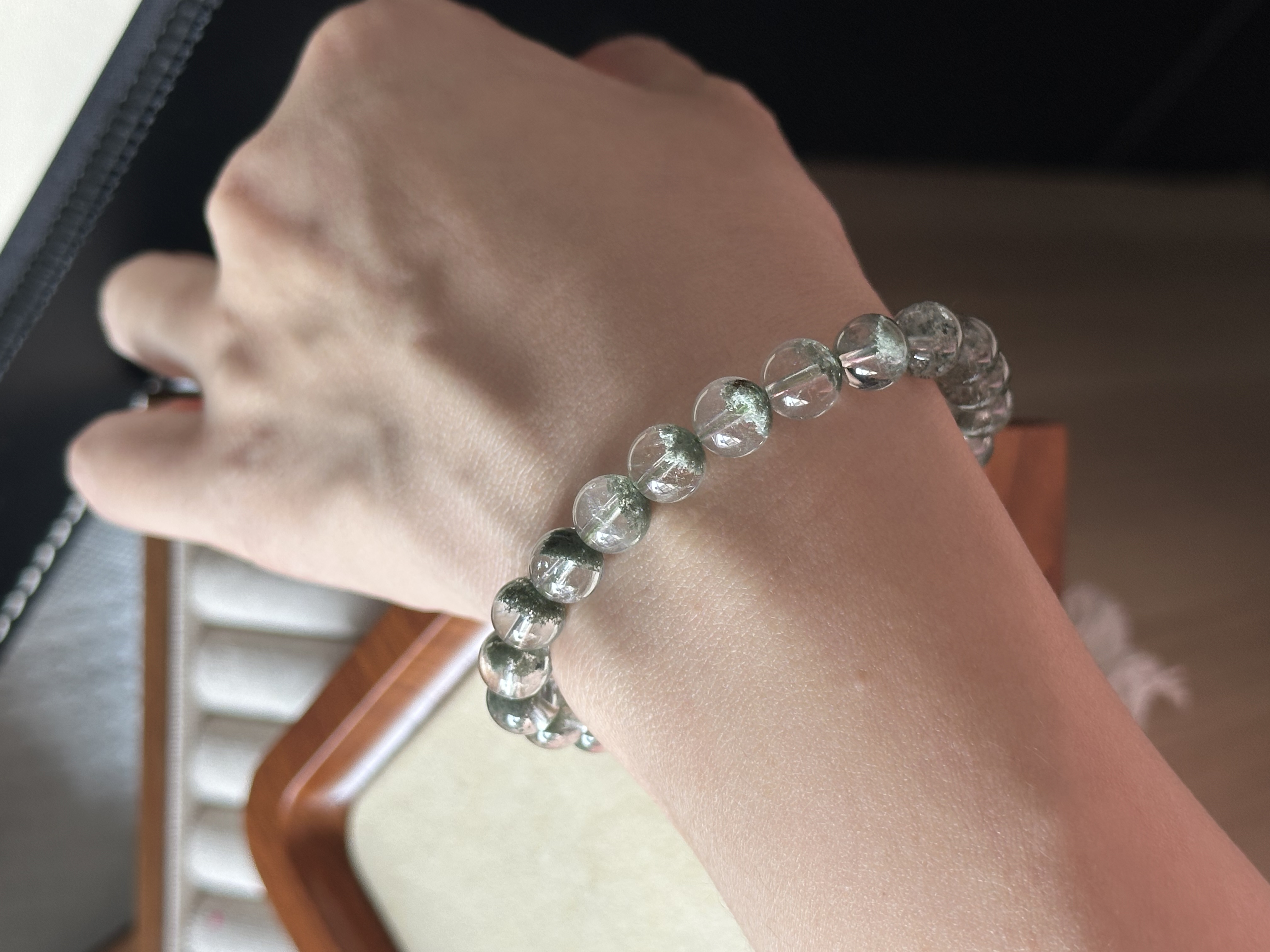 高货半盆绿幽灵 ｜ Half bowl Green Phantom 8.4mm