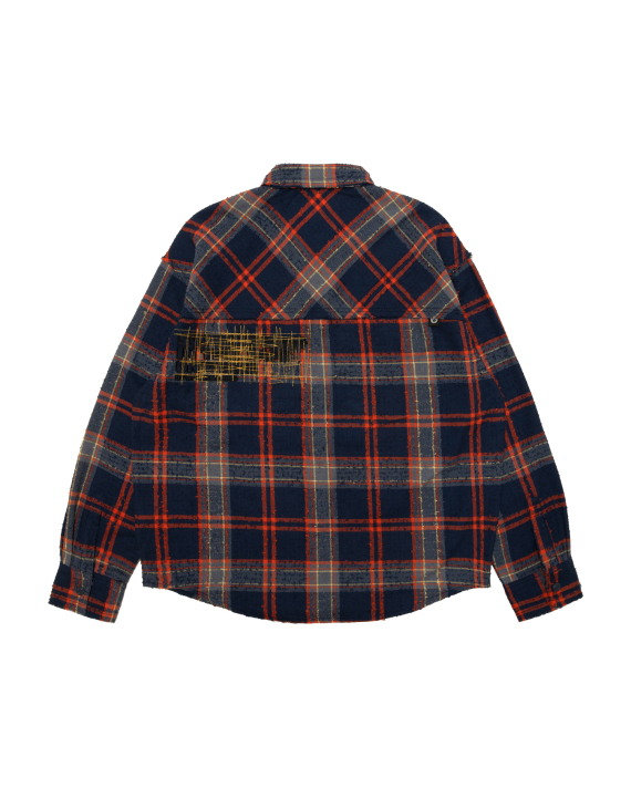 AAPENOW AAPEUNVS Plaid Long-sleeve Shirt (8592XXR)
