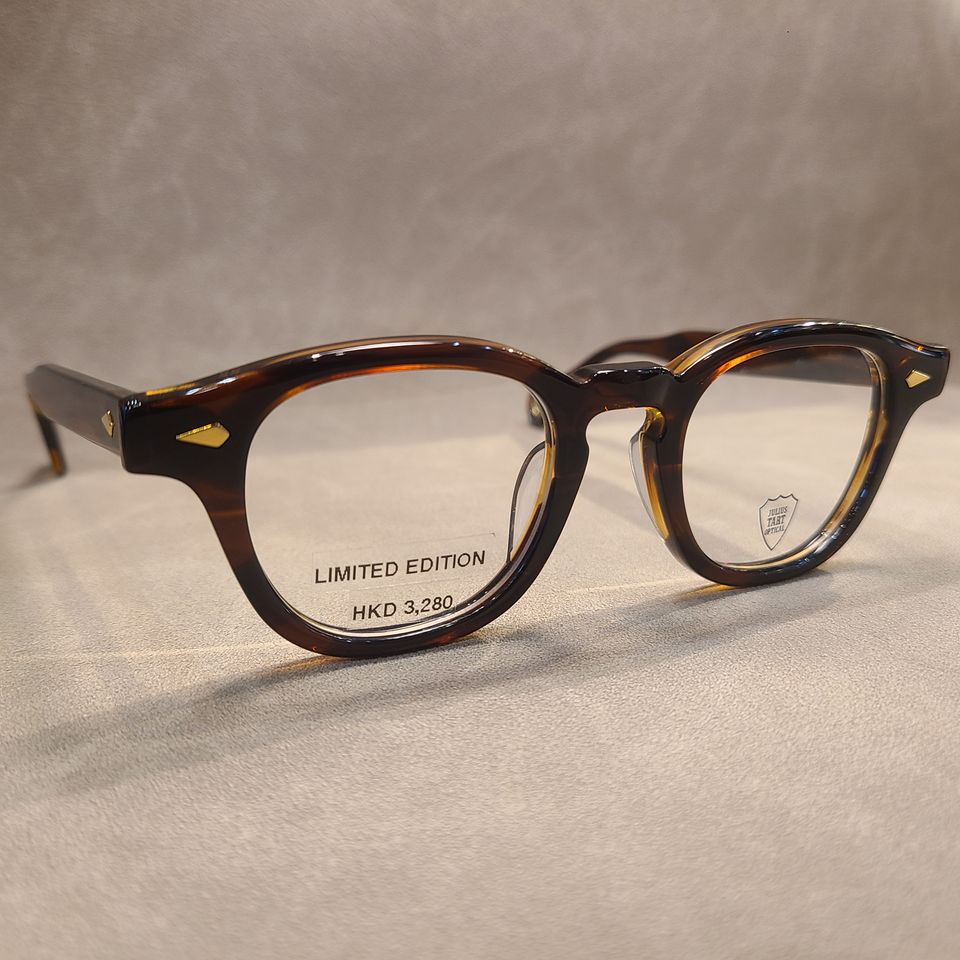 [Limited edition] JULIUS TART OPTICAL 「AR GOLD」DEMI-AMBER 46 日本手製工藝復刻美式經典