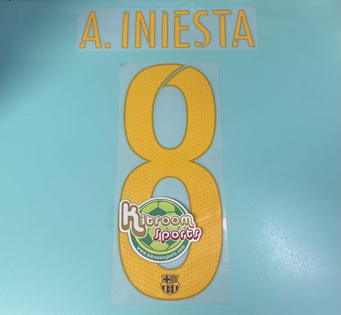 2015-16 Barcelona Home Nameset #8 A.INIESTA
