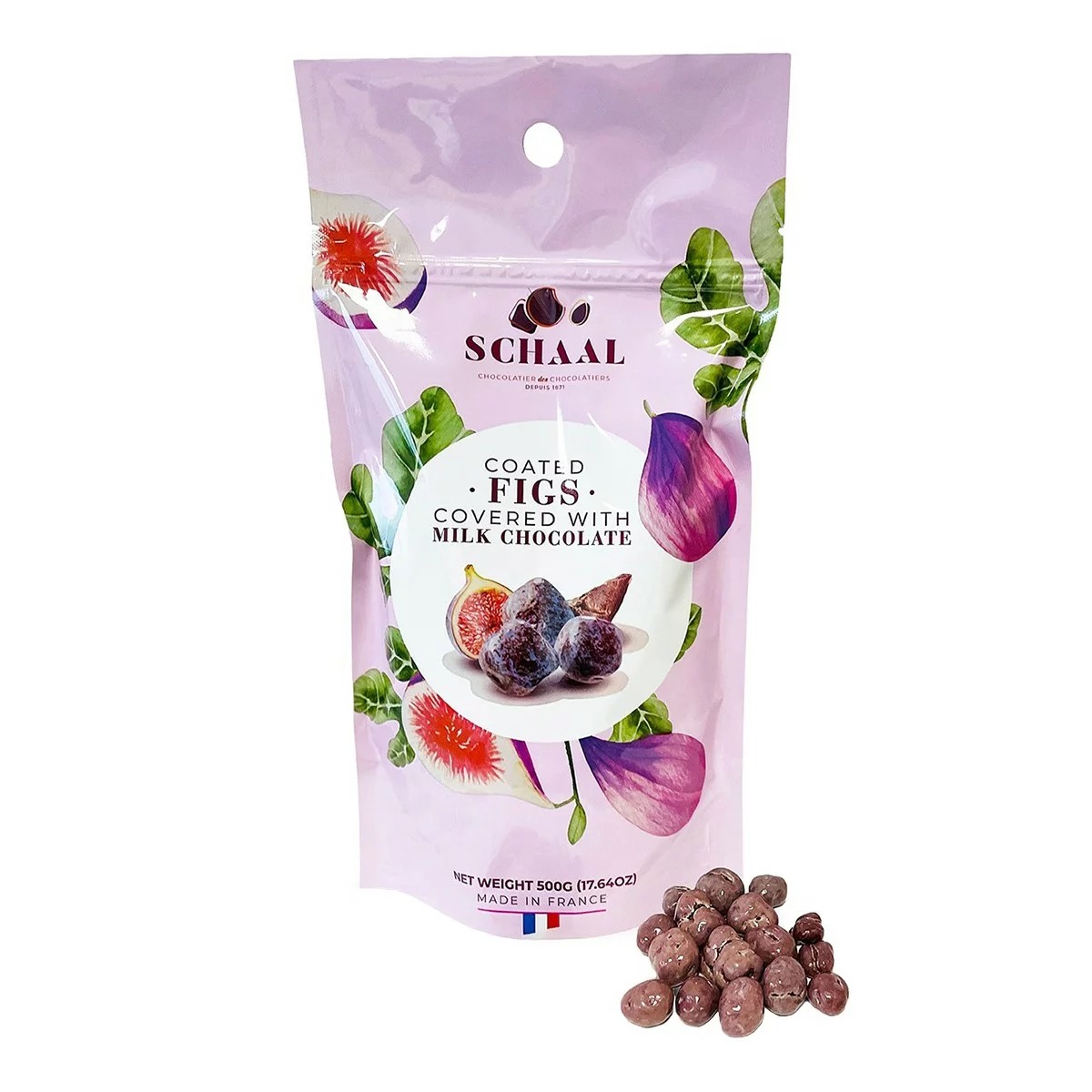 台灣Costco│法國 Schaal 無花果牛奶巧克力 500g