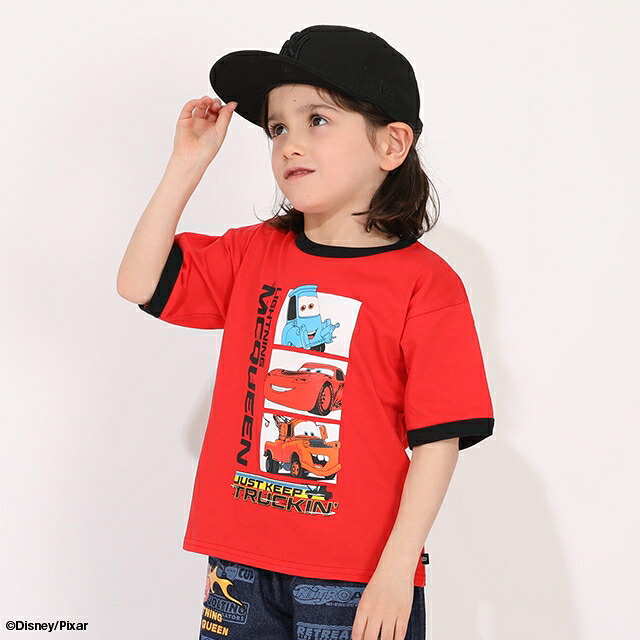 🆕【⭐訂購⭐】🌀 🇯🇵 日本直送 #Disney #Cars 配色袖口短袖T恤🌀[ELCA-0005][260311]