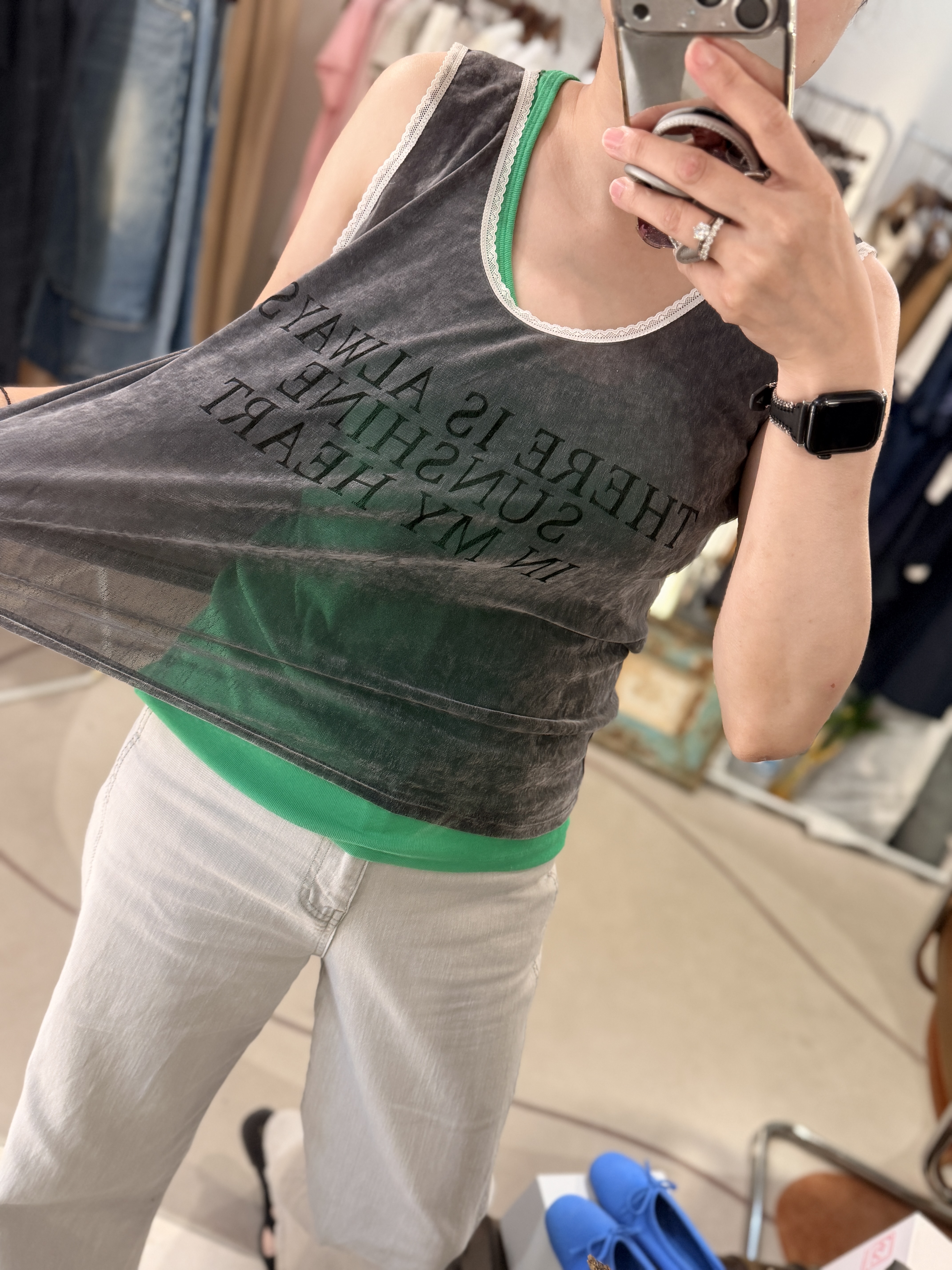 Light velvet vest